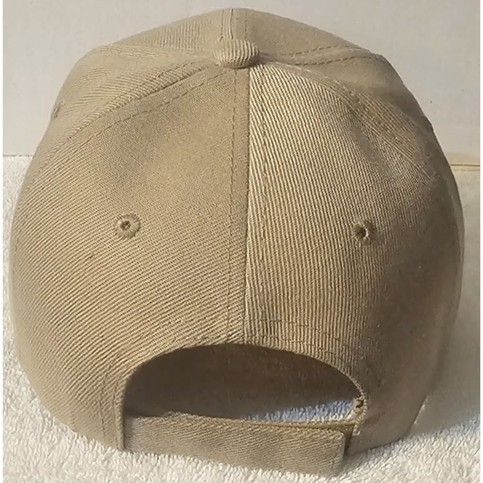 Vintage GUADALUPE VIRGIN MARY FLOWER ROSE RELIGIOUS STAR BASEBALL CAP Beige Adult Adjustable Cap Men Size ONE SIZE - 3 Thumbnail