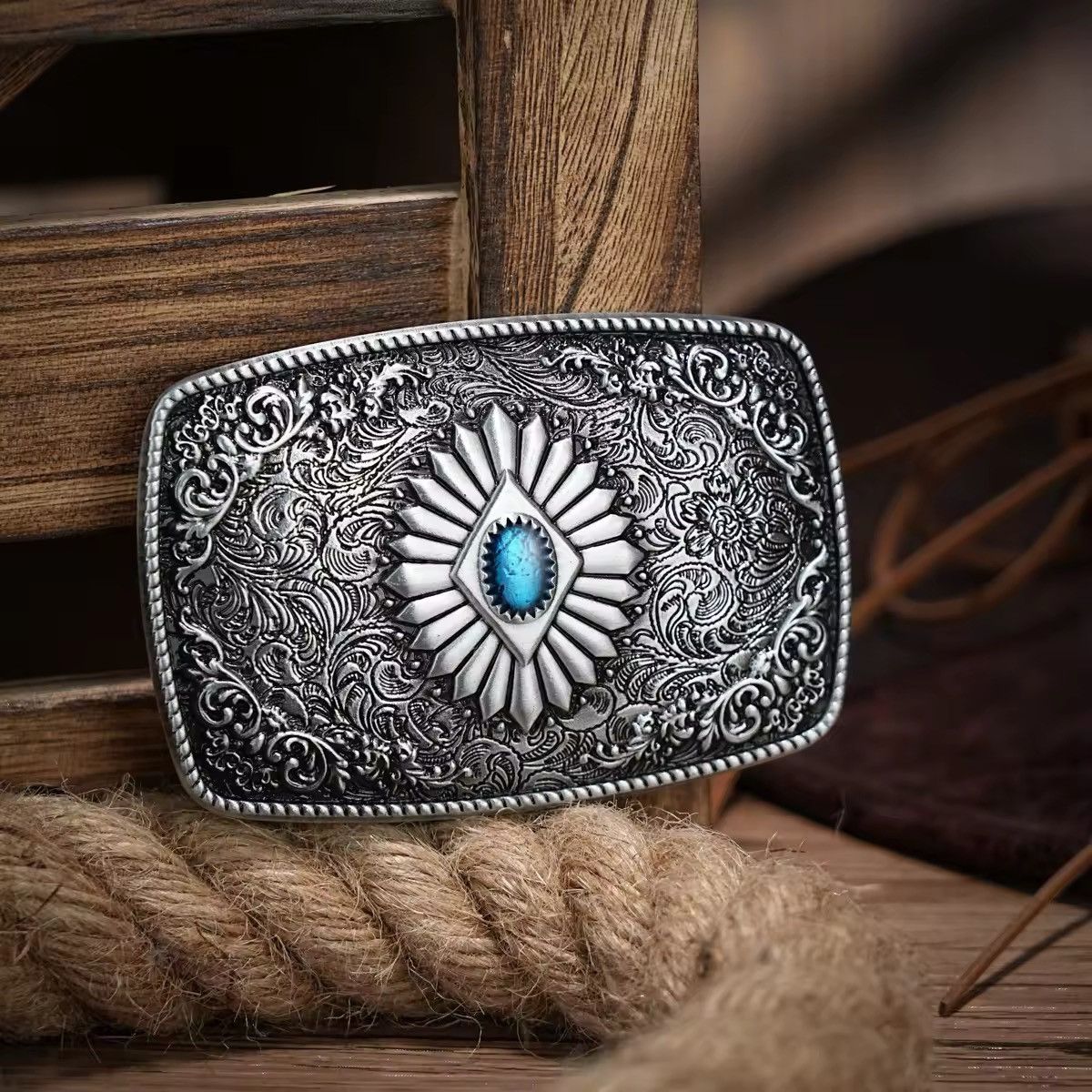 Cowboy Equipment Vintage Western belt buckle Size ONE SIZE - 1 Thumbnail