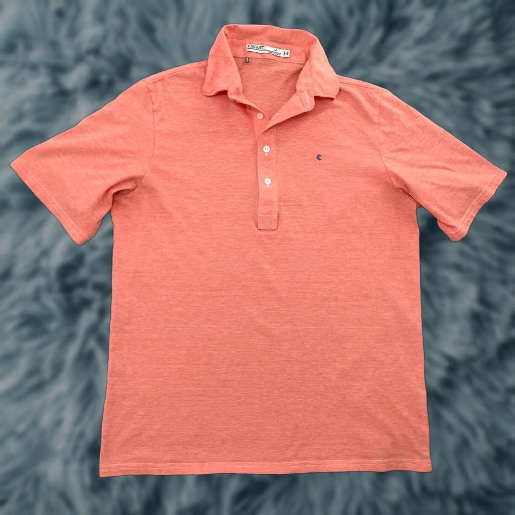 Vintage VINTAGE Criquet Polo Shirt Men Medium Pink Short Sleeve Cotton Logo Activewear Size US M / EU 48-50 / 2 - 1 Thumbnail