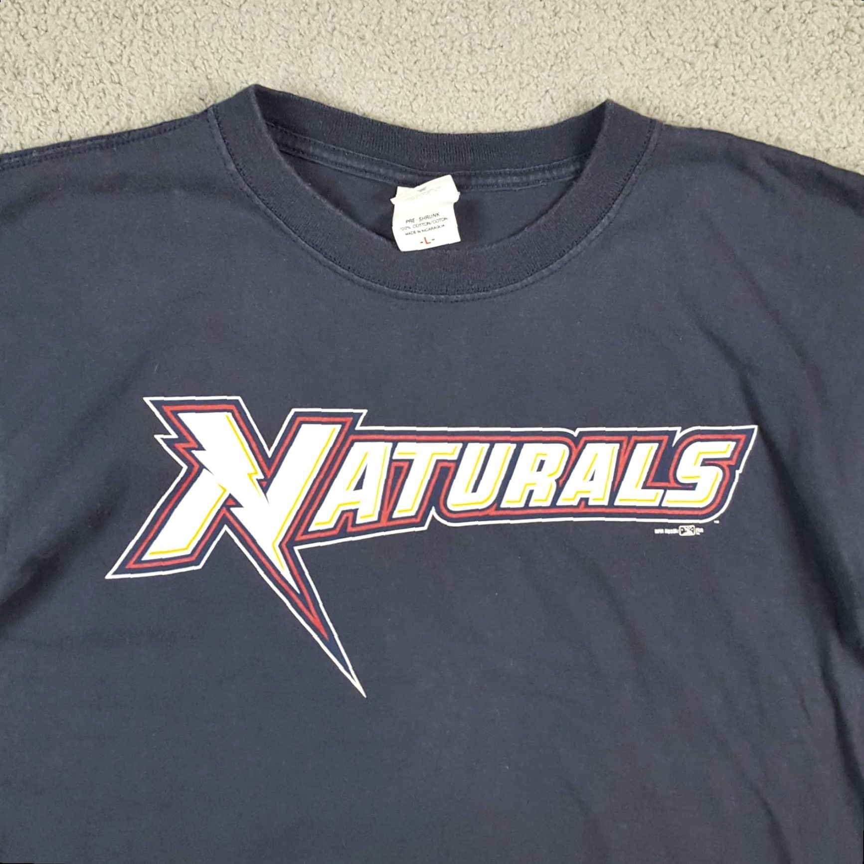 Anvil Vintage Northwest Arkansas Naturals Men’s L T-Shirt Baseball MiLB 90s Y2K Retro Sports Cotton Blue Size US L / EU 52-54 / 3 - 2 Thumbnail