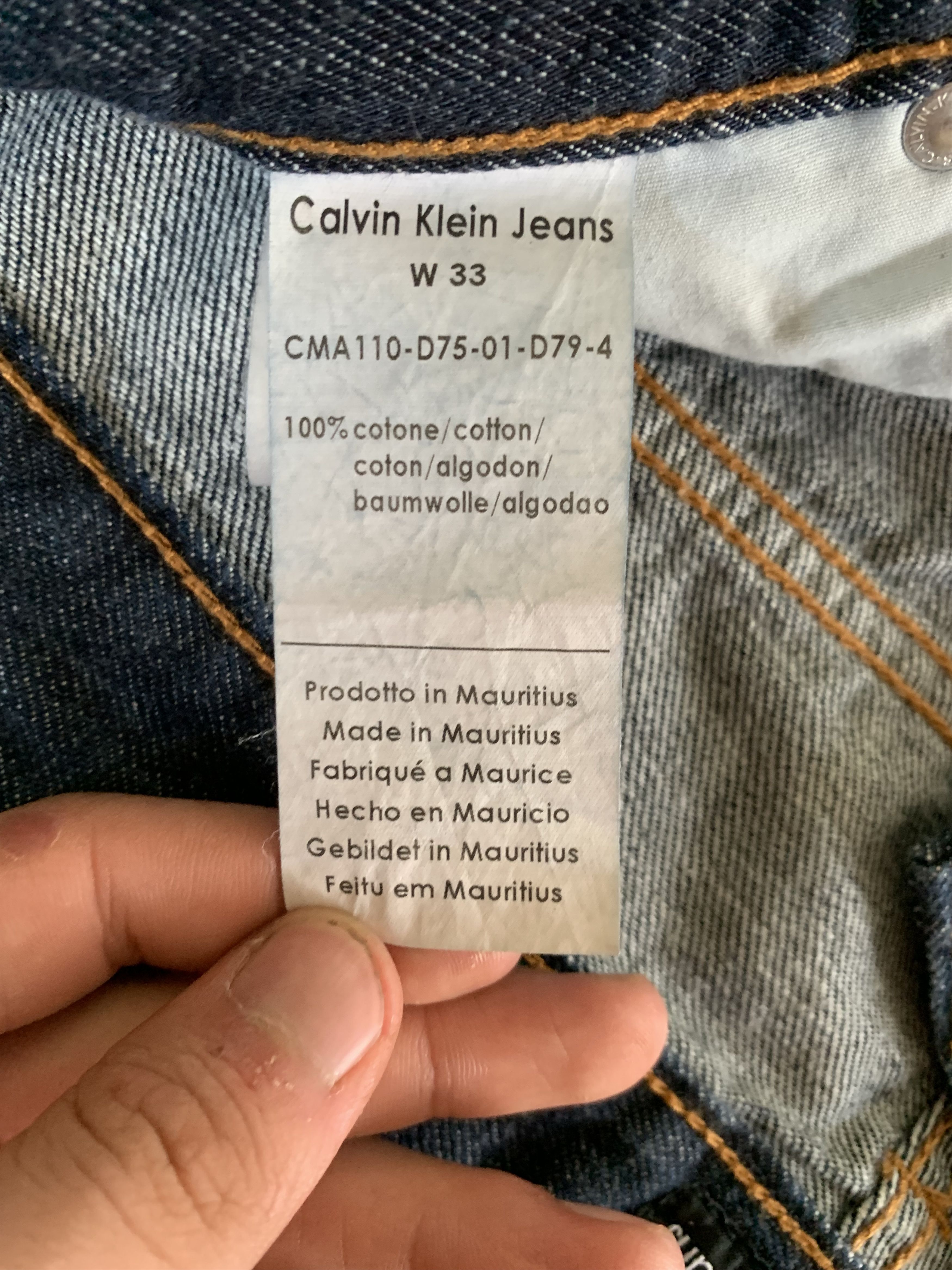 Calvin Klein Calvin Klein Navy Blue Jeans Size US 33 - 8 Thumbnail