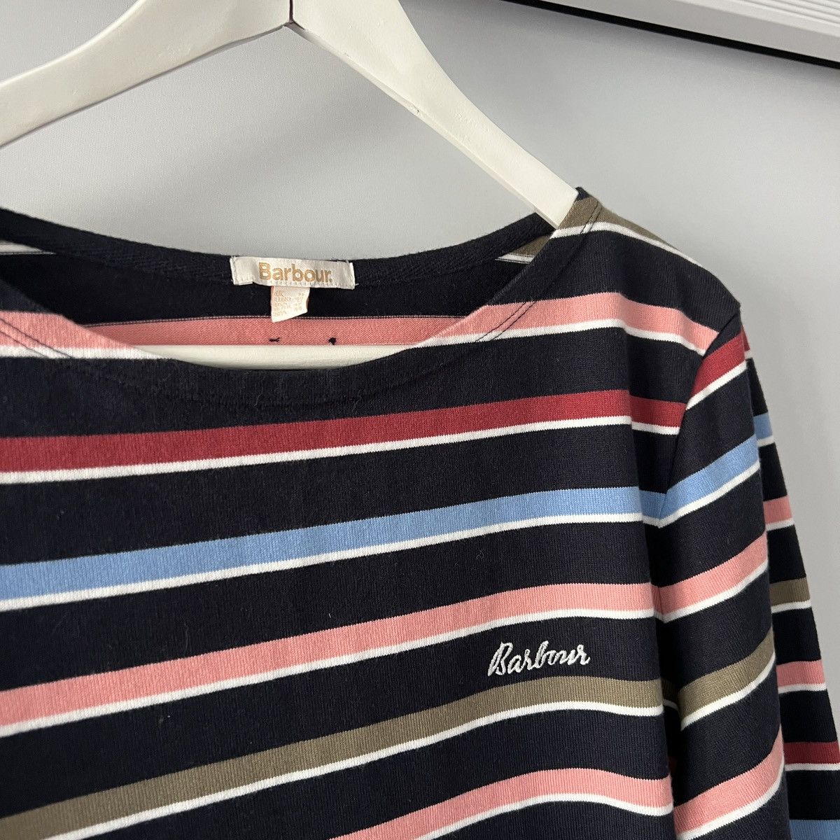 Barbour Barbour Hawkins Striped Cotton Top Size US 10 / UK 14 Size L / US 10 / IT 46 - 7 Thumbnail