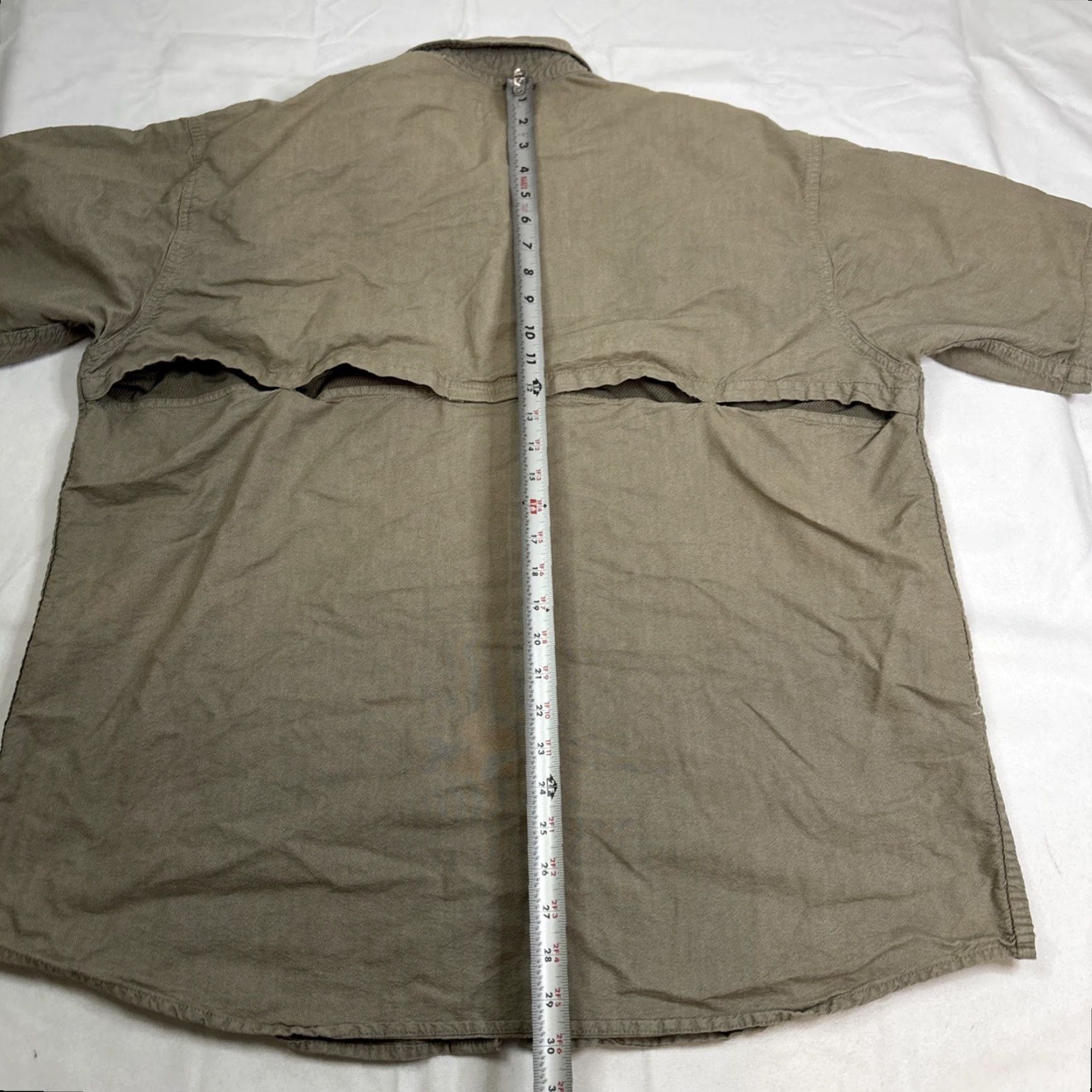 Vintage Guide Series Button-Up Shirt Men’s XL Beige Khaki Hunting Padded Shooting Shirt Mens XL Beige Padded Short Sleeve Size US XL / EU 56 / 4 - 7 Thumbnail