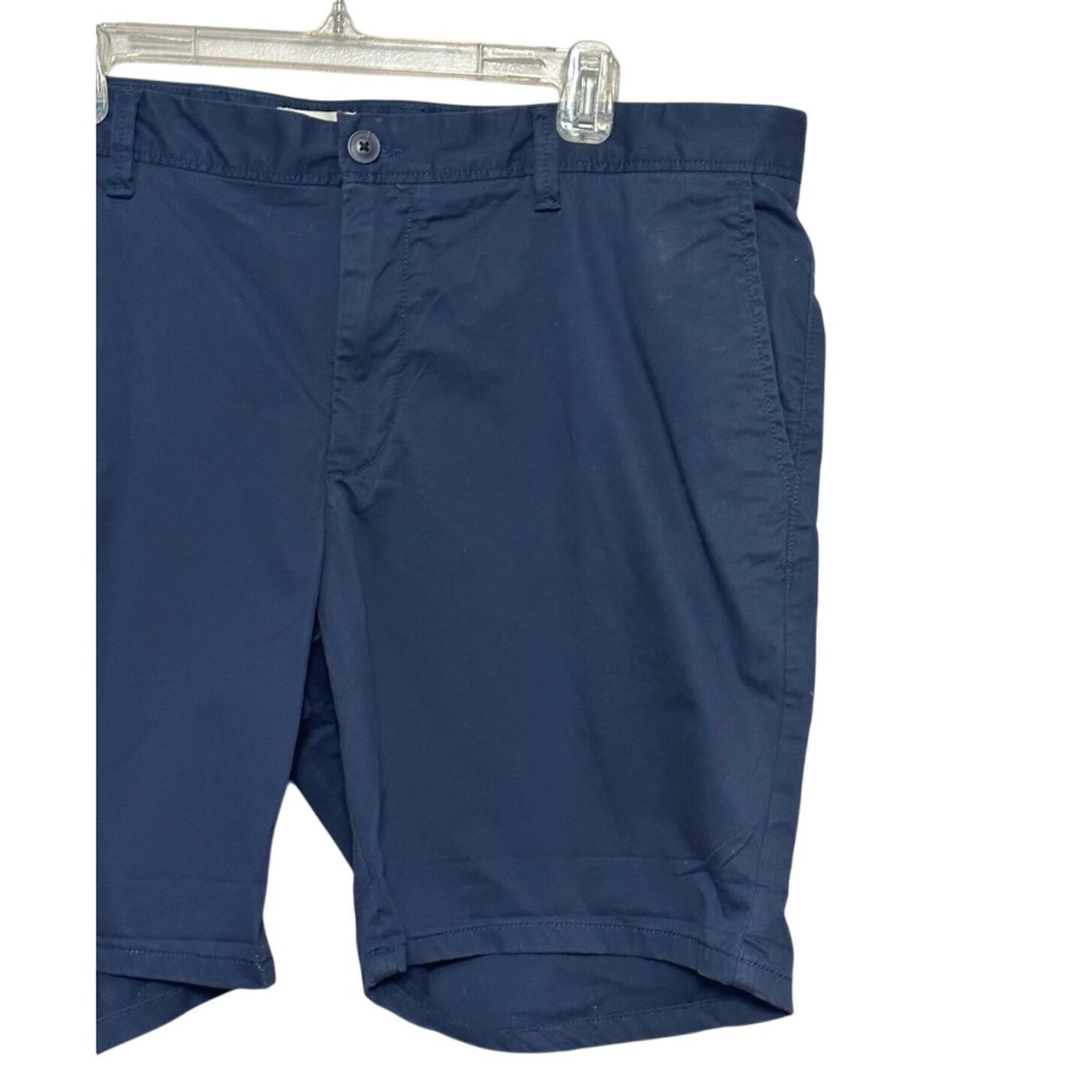 Other Open Edit Slim Fit Shorts Zip Fly Closure Pocket Blue 40 NWT Size US 40 / EU 56 - 3 Thumbnail