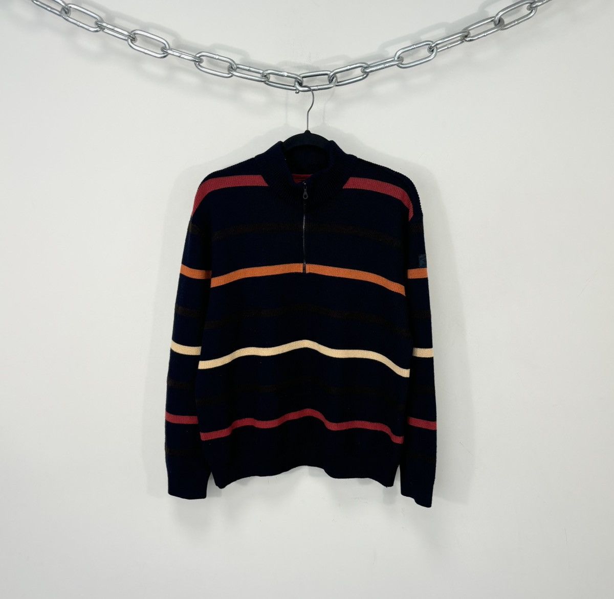 Paul & Shark Paul & Shark Yachting Nautical Micro 1/4 Zip Wool Sweater Size US M / EU 48-50 / 2 - 1 Thumbnail