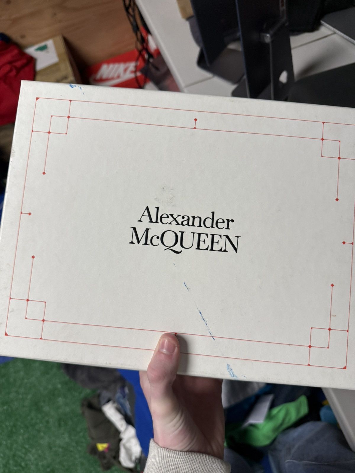 Alexander McQueen Alexander mcqueen low top “blue croc skin” Size US 5 / EU 37 - 11 Thumbnail