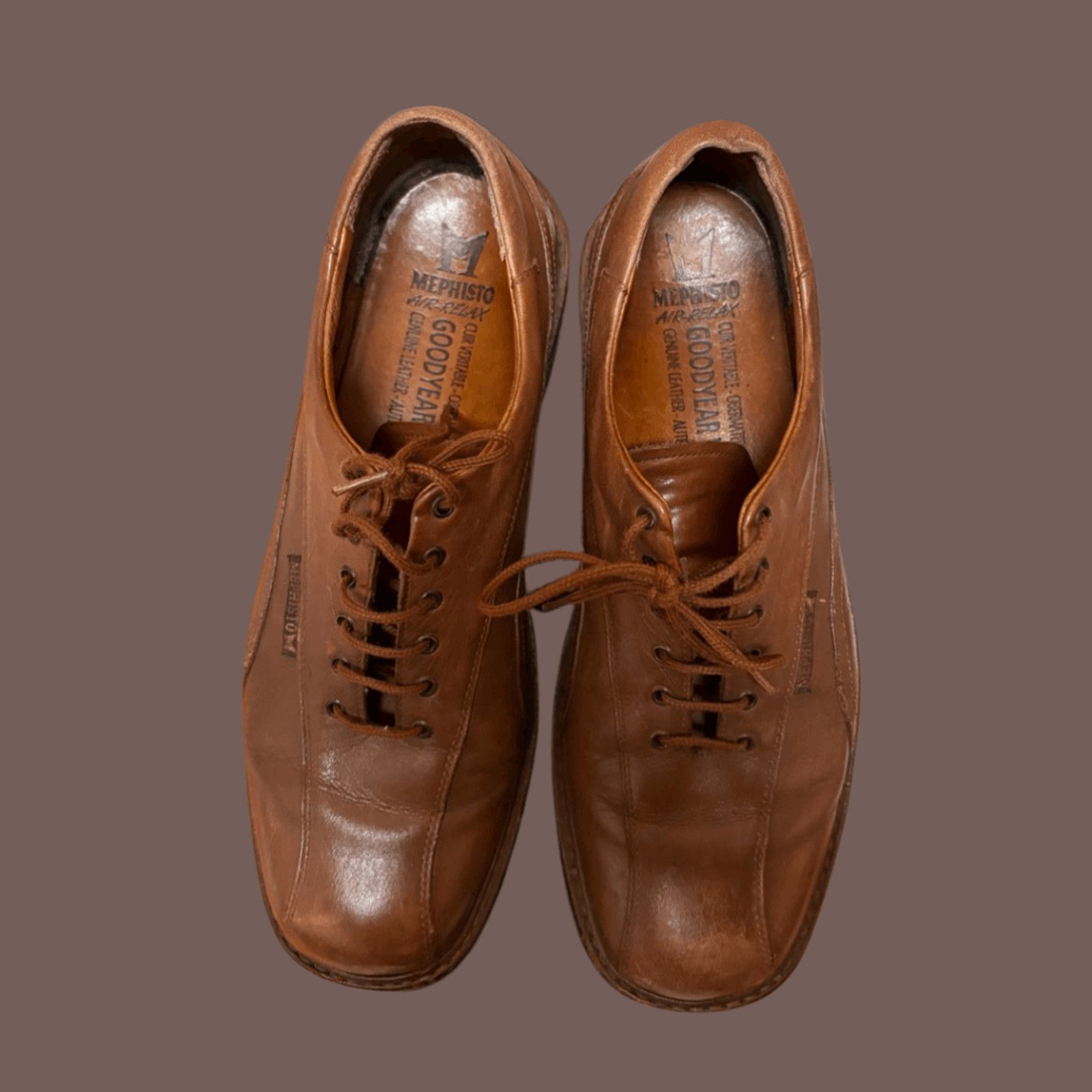 Mephisto VTG Leather Oxfords | Mephisto Brown Goodyear Welt Air Relax Size US 10 / EU 43 - 5 Thumbnail