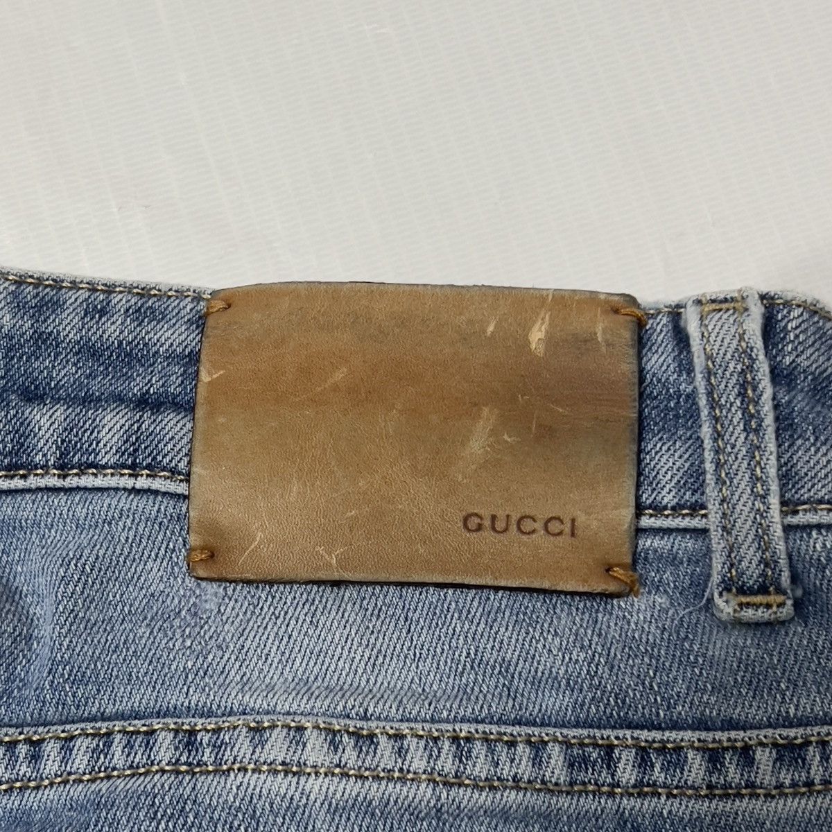 Gucci Gucci Washed Denim Slim Fit Jeans Size 28" / US 6 / IT 42 - 4 Thumbnail