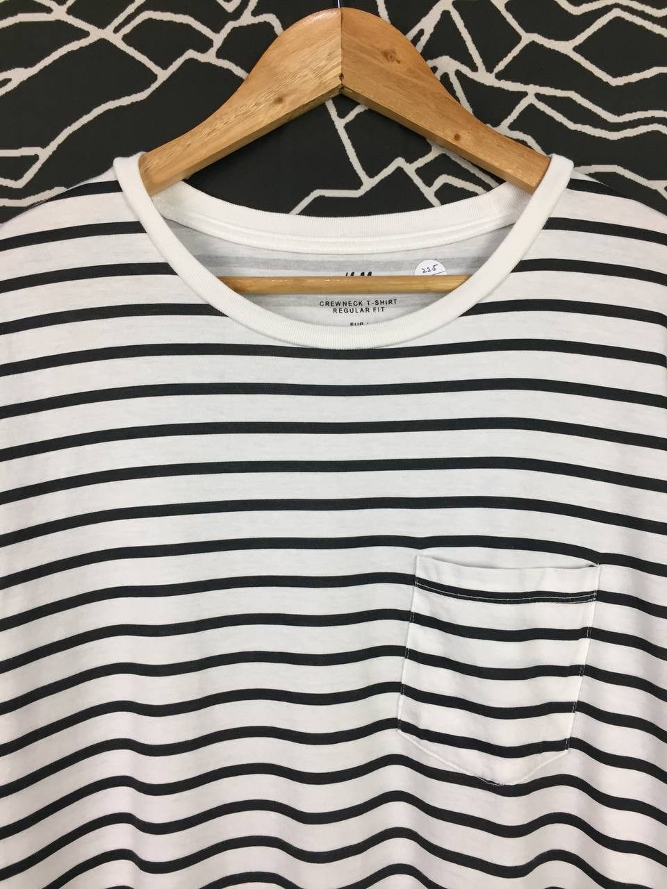 H&M H&M Crewneck Regular Fit Striped Pocket Tee Size US L / EU 52-54 / 3 - 3 Thumbnail