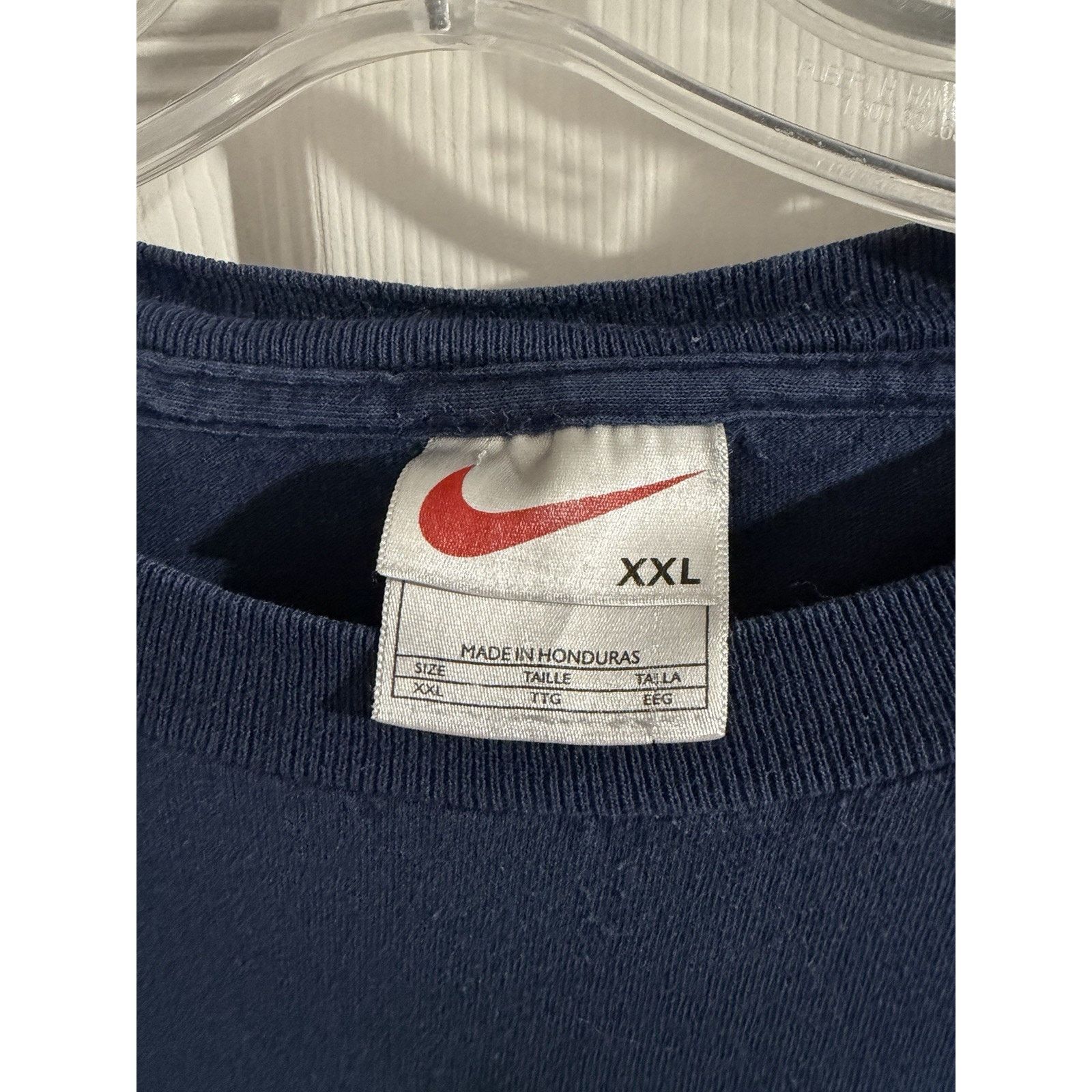 Nike Vtg 90s Nike Navy Blue Shirt Sz 2XL Yellow Check White Tag Size US XXL / EU 58 / 5 - 2 Thumbnail