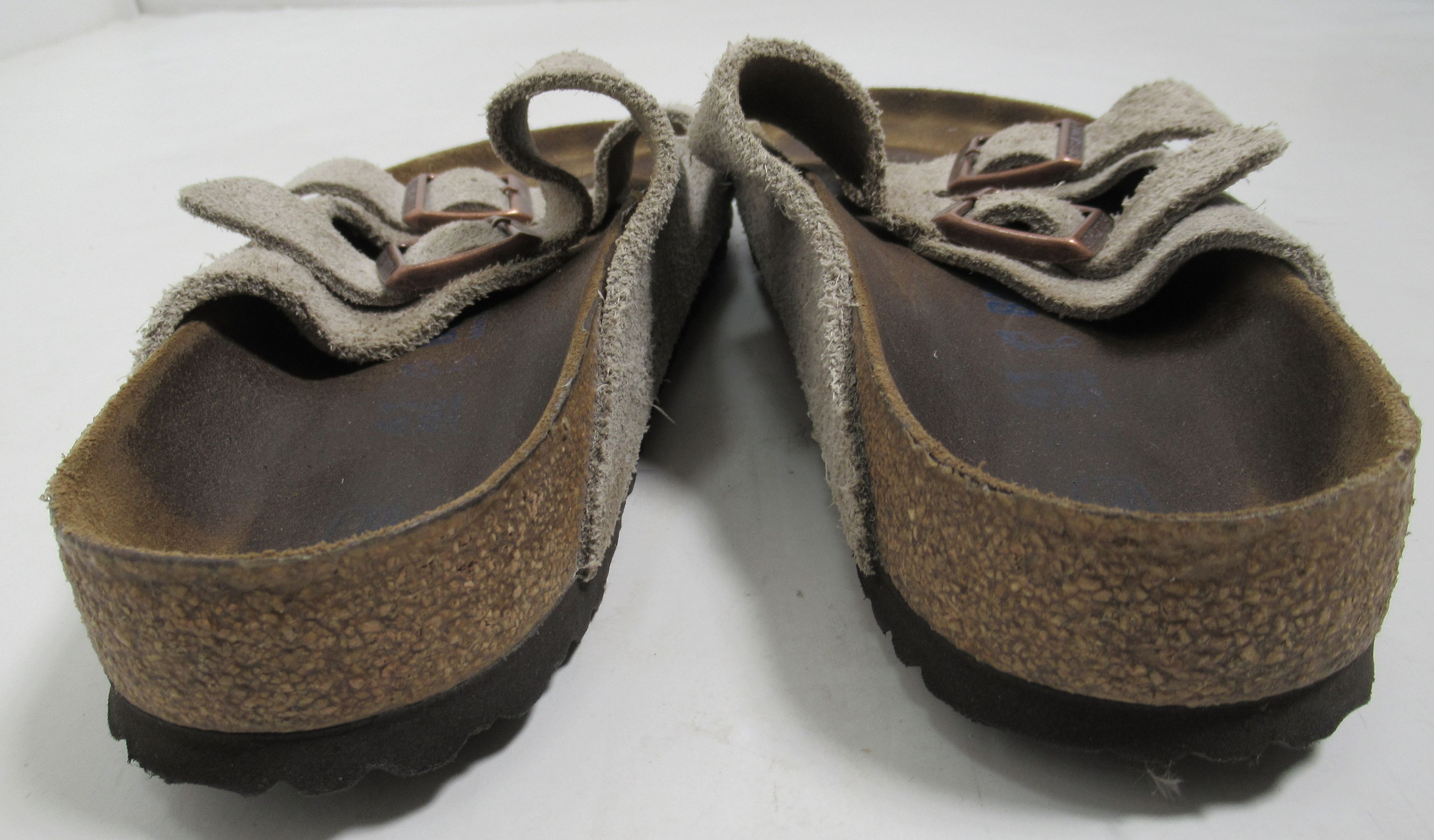 Birkenstock Birkenstock Unisex Arizona Soft Footbed Suede Leather Taupe Size US 8 / EU 41 - 6 Thumbnail