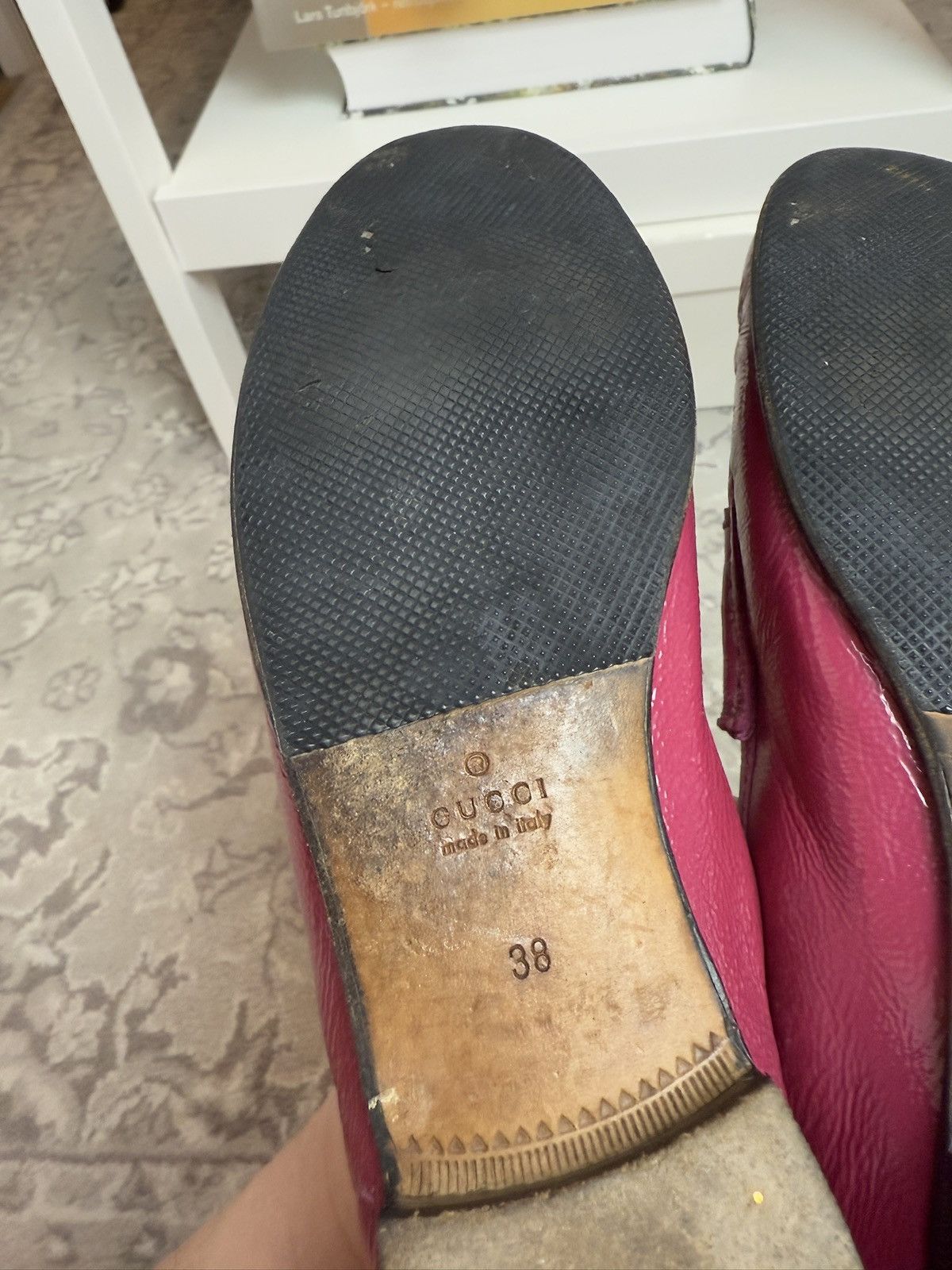 Designer × Gucci × Vintage Vintage 90s Gucci leather loafers flats shoes US7 luxury y2k Size US 7 / IT 37 - 12 Thumbnail