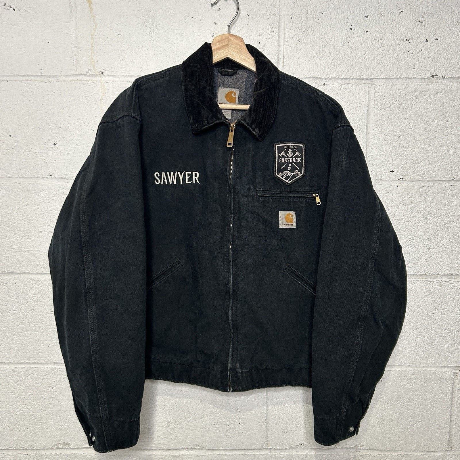 Carhartt Y2K Carhartt Blanket-Lined Detroit Jacket “Black” J001 BLK Size US L / EU 52-54 / 3 - 1 Thumbnail