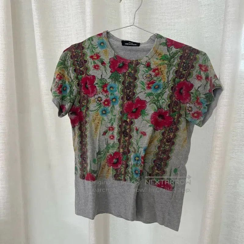 Comme des Garcons COMME des GARÇONS Floral Cotton T-Shirt . Size S / US 4 / IT 40 - 1 Thumbnail
