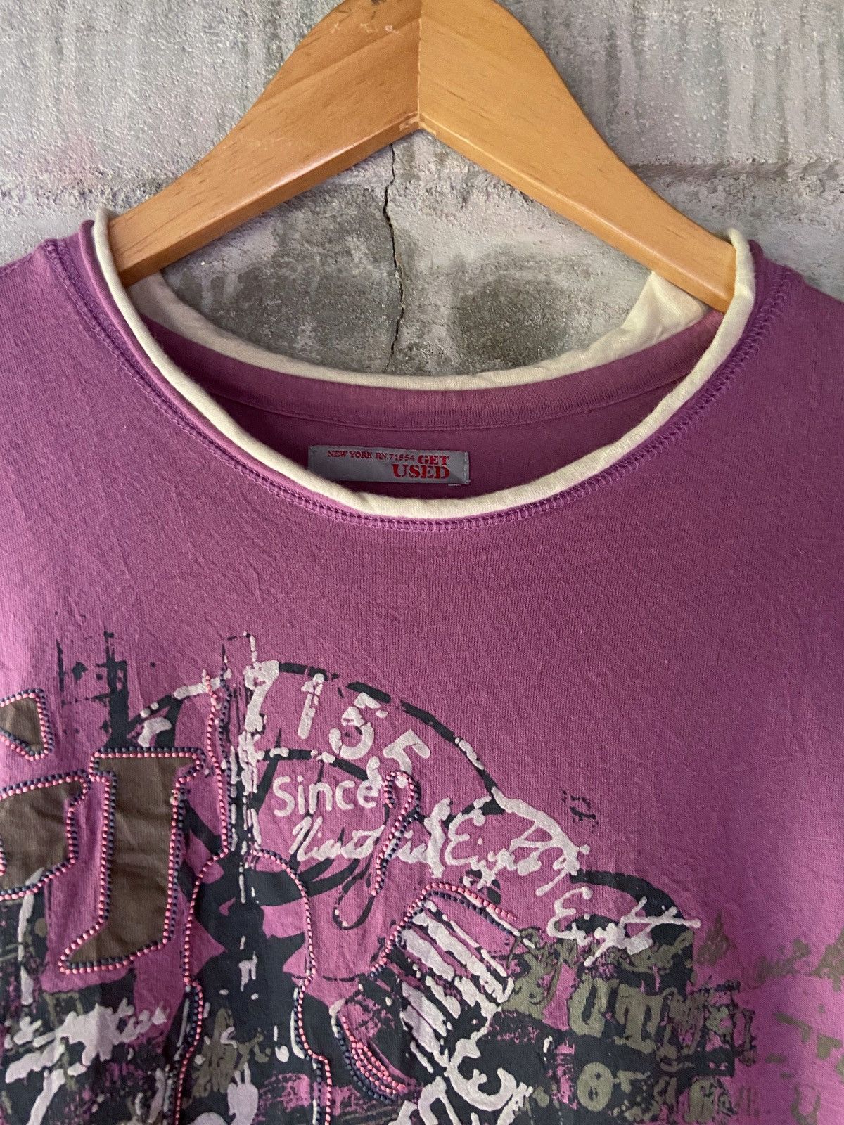 Japanese Brand GET USED DOUBLE LAYER STYLE LONG SLEEVE Size US L / EU 52-54 / 3 - 8 Thumbnail