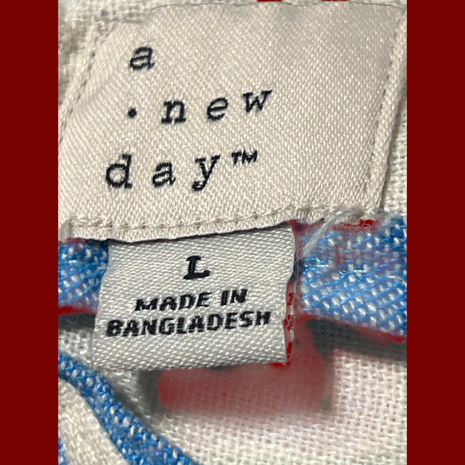 Other A New Day - Women's Beach Bungalow Linen Bralette Tank Top - Size L / US 10 / IT 46 - 10 Thumbnail