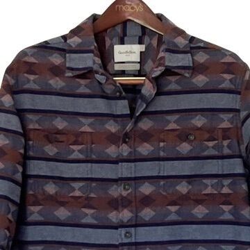 Other Goodfellow Mens Sz L Southwestern Stripe Button Up Long Slee Size US L / EU 52-54 / 3 - 2 Thumbnail