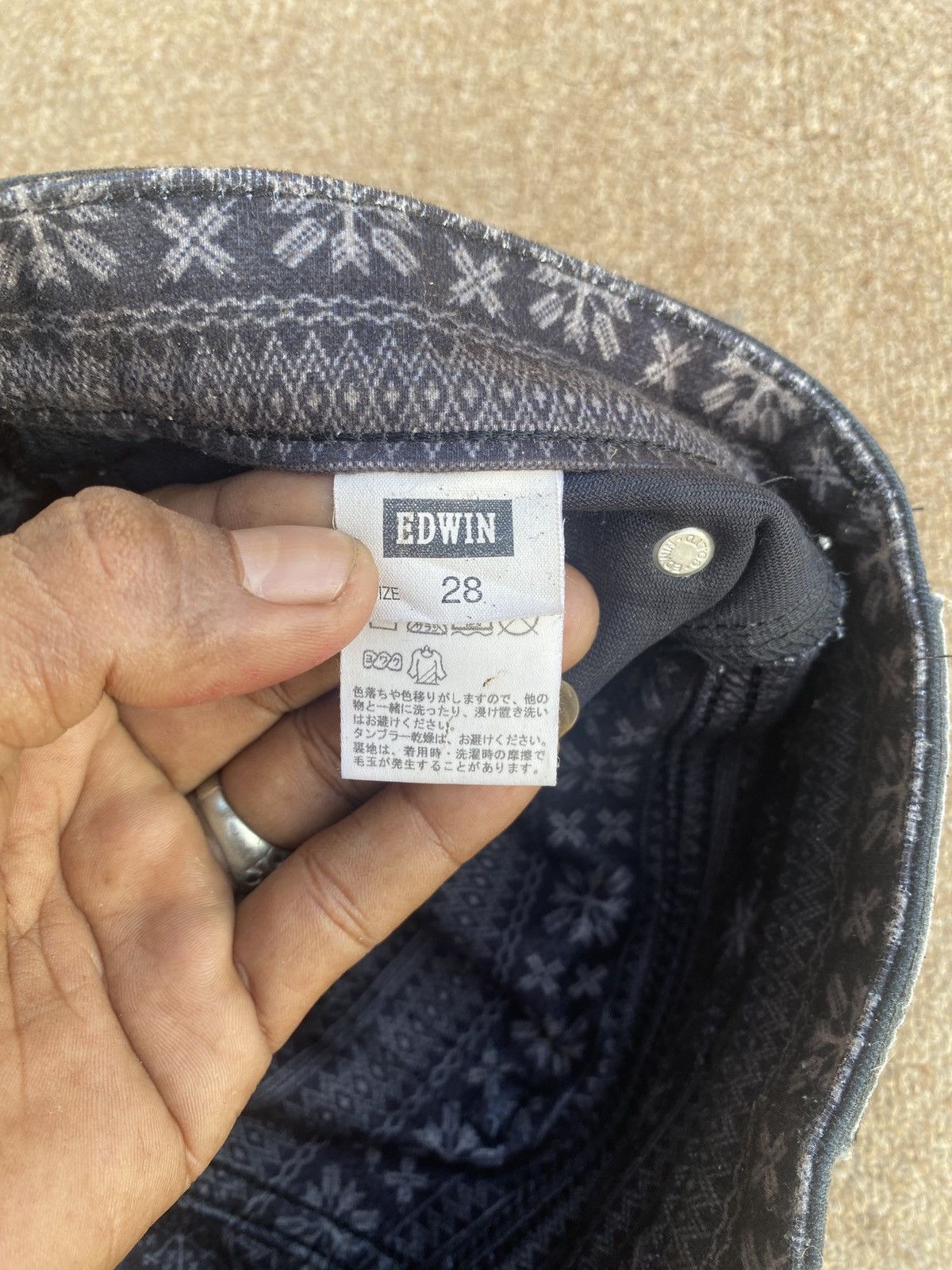 Edwin Vintage edwin 503 wild fire skiny winter denim Size US 28 / EU 44 - 3 Thumbnail