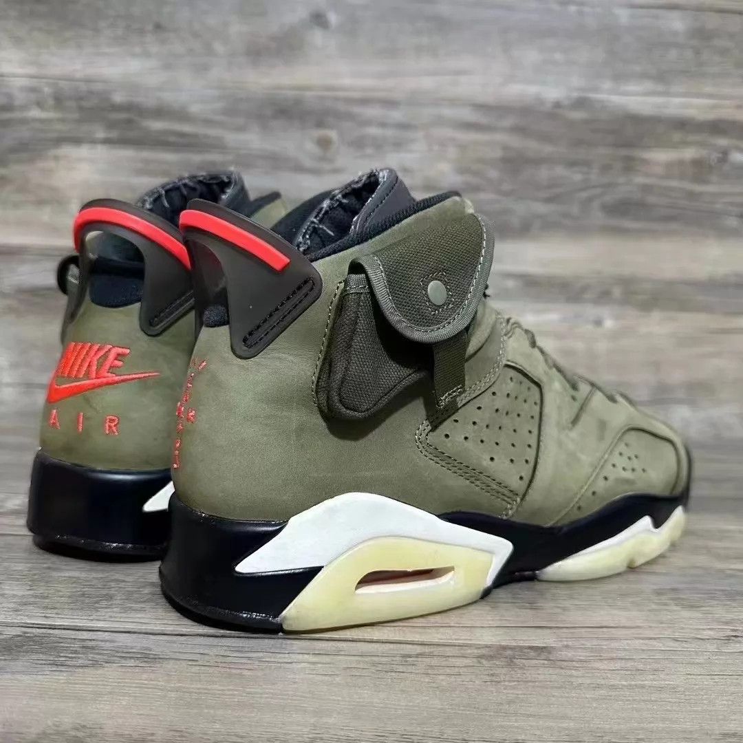 Travis Scott Travis Scott x Air Jordan 6 Olive US 45 Size US 12 / EU 45 - 3 Thumbnail