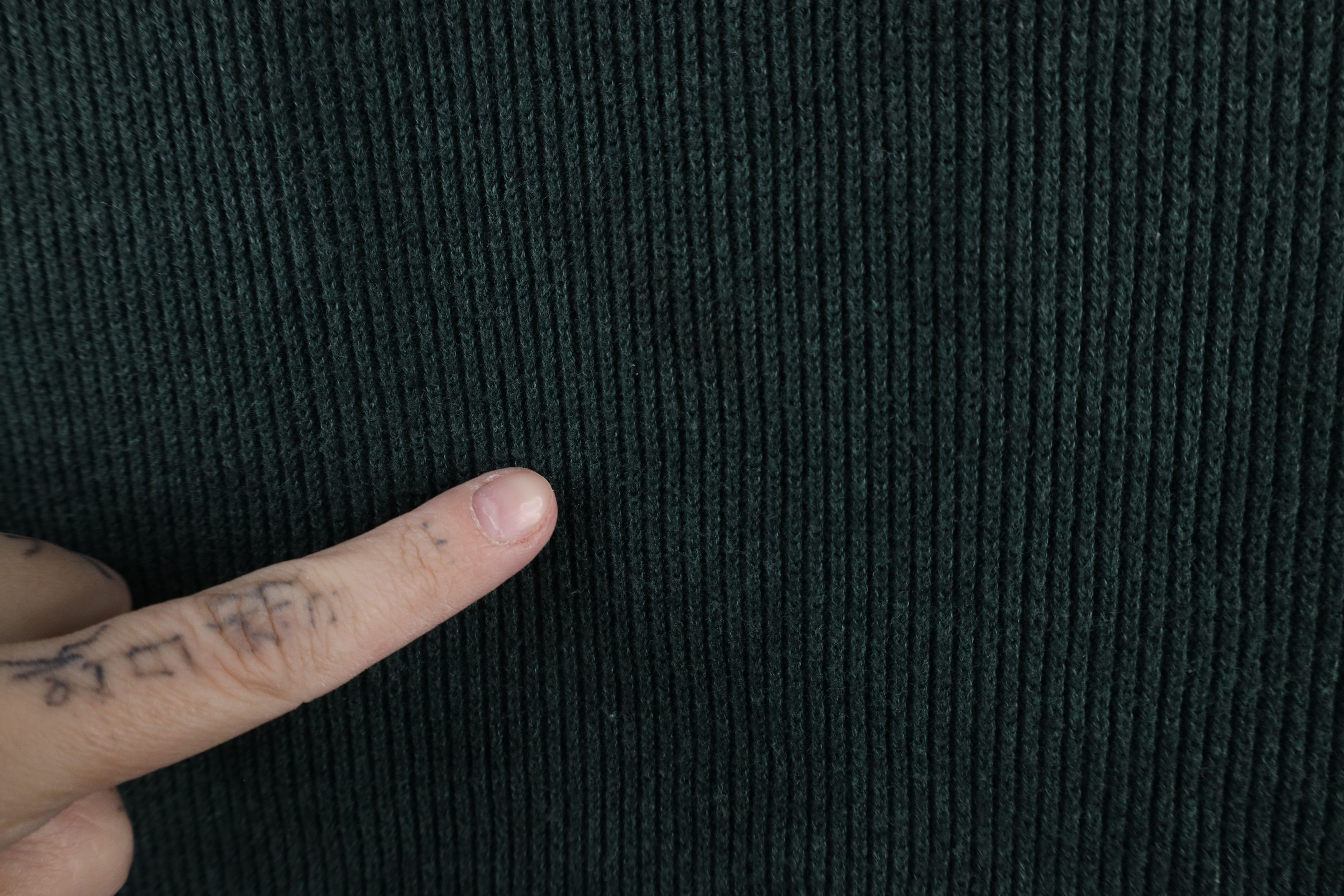 Eddie Bauer × Vintage Vintage 90s Eddie Bauer Ribbed Sweater Vest Green Cotton Size US L / EU 52-54 / 3 - 4 Thumbnail