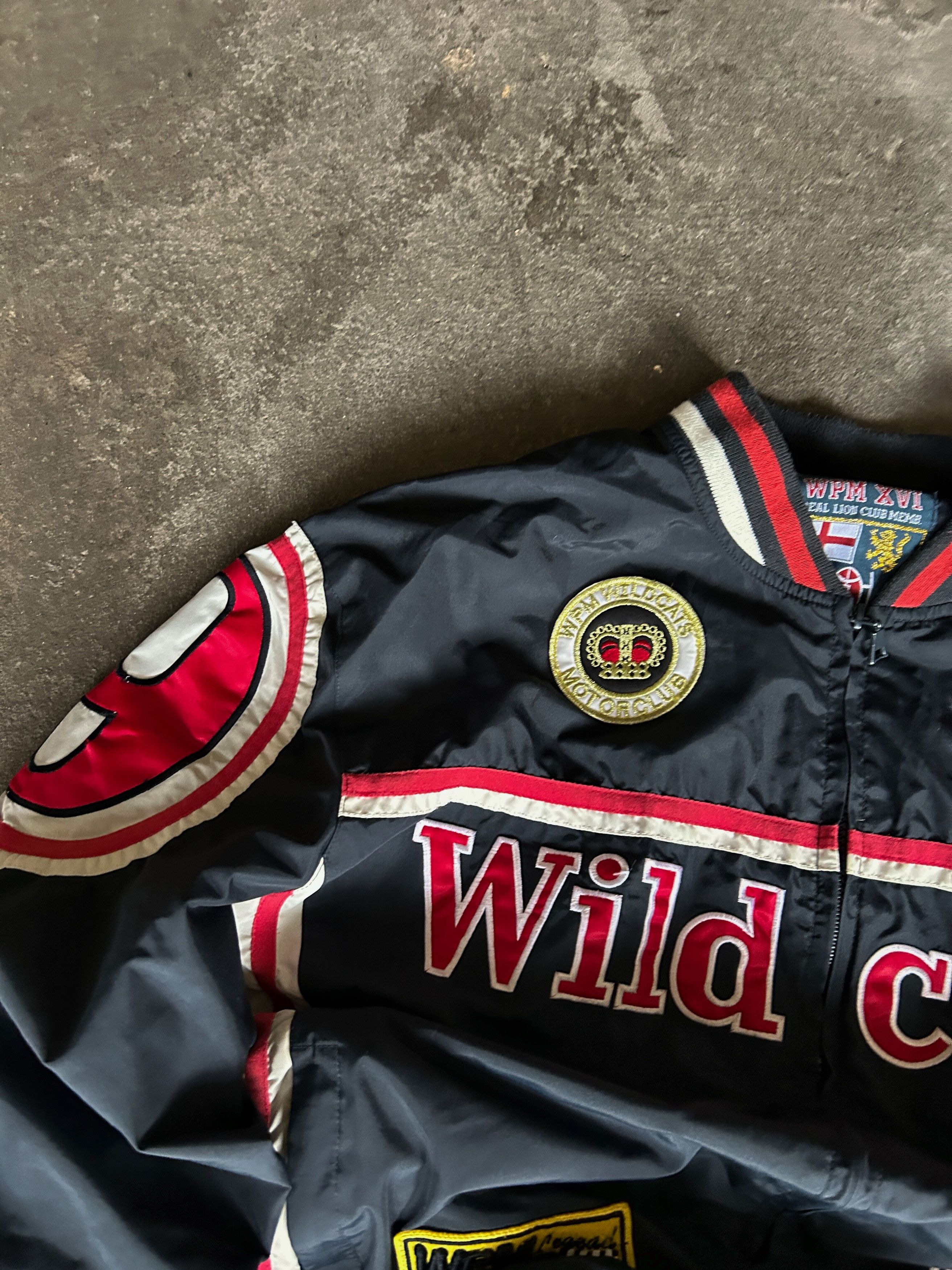 Vintage Wild Cats Racing Bomber Jacket Y2K Motorsport Style Size US M / EU 48-50 / 2 - 7 Thumbnail