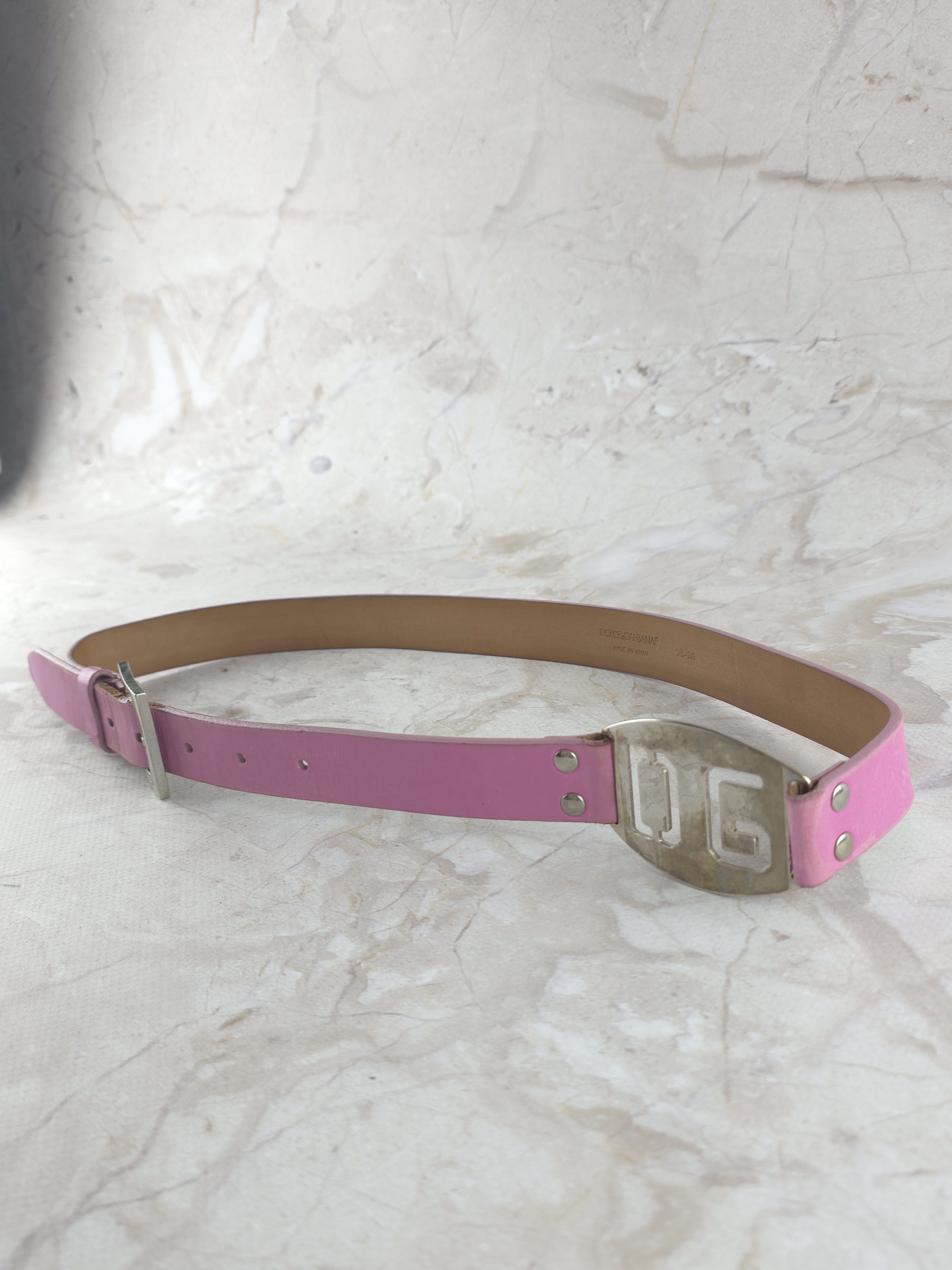 Dolce & Gabbana Dolce & Gabbana Archive Vintage buckle belt pink Size ONE SIZE - 4 Thumbnail
