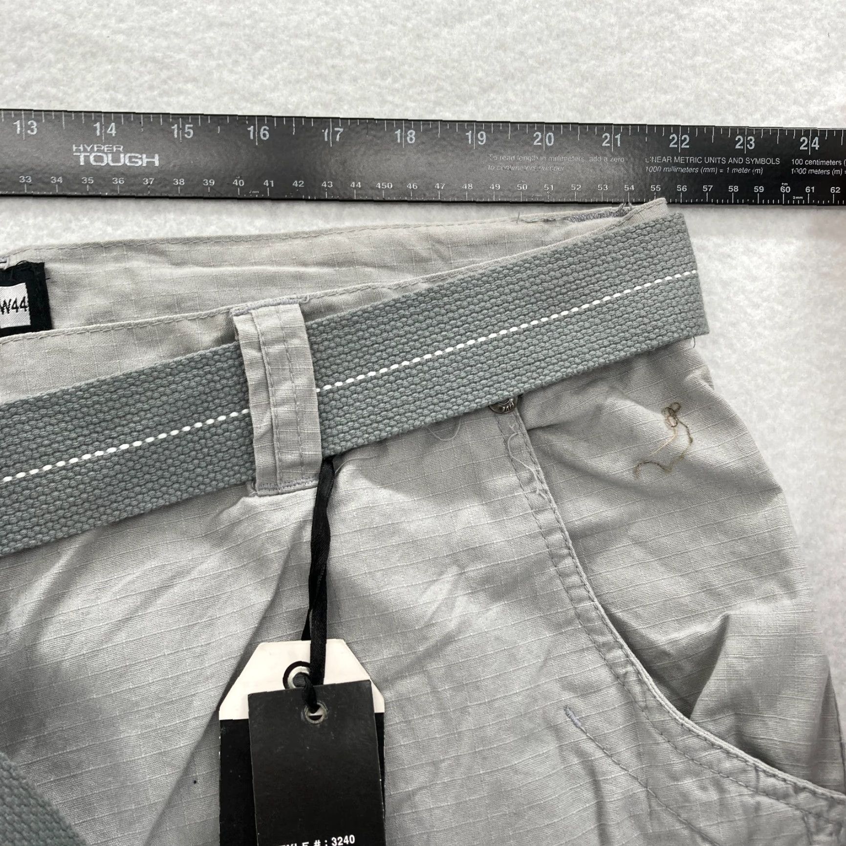 Element Five Elementz Baggy Cargo Shorts Mens 44 Gray Relaxed Fit Belted Y2K Vintage NWT Cargo Shorts Mens 44 Gray Relaxed Fit Belted Y2K Vintage NWT Size US 44 / EU 60 - 7 Thumbnail