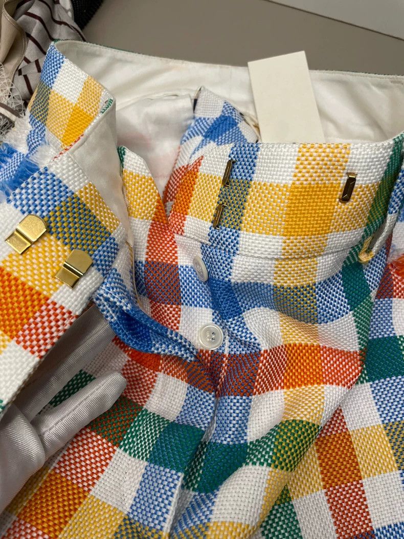 Thom Browne Thom Browne Colorful checked cotton shorts Size US 40 / EU 56 - 3 Thumbnail