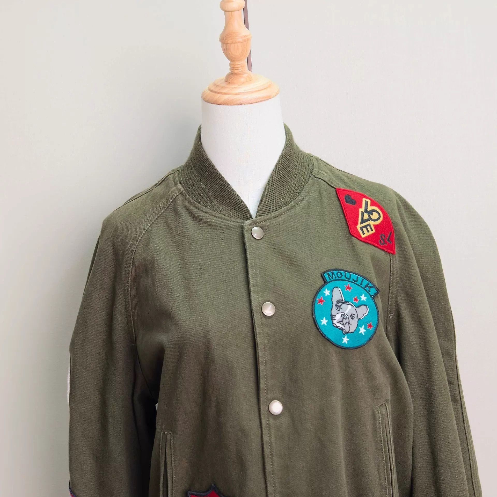 Saint Laurent Paris Multi Color Patch Embellished er Jacket Size US L / EU 52-54 / 3 - 4 Thumbnail