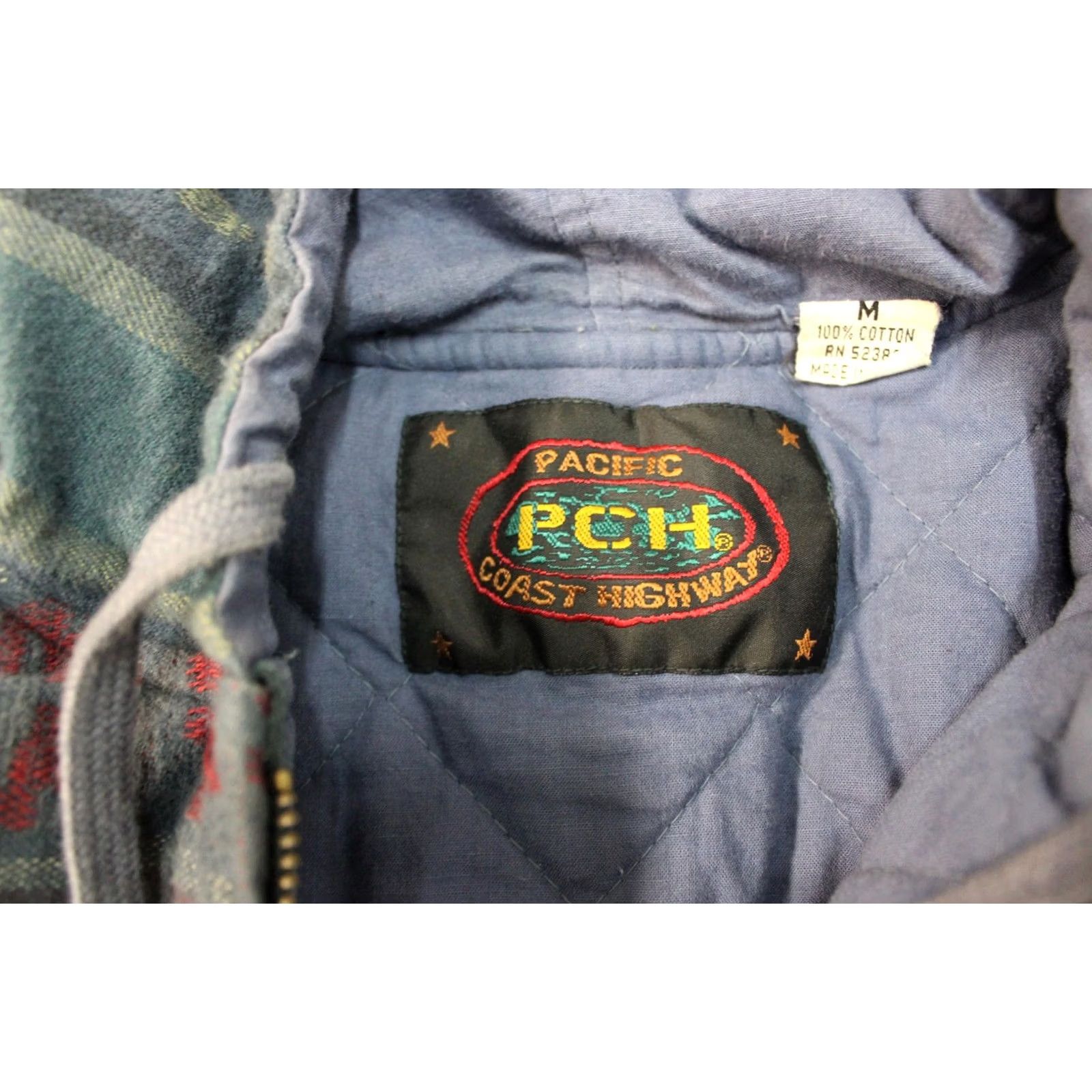 Vintage VINTAGE Pacific Coast Highway Jacket Mens Medium Hooded Aztec Full Zip 90s Size US M / EU 48-50 / 2 - 3 Thumbnail