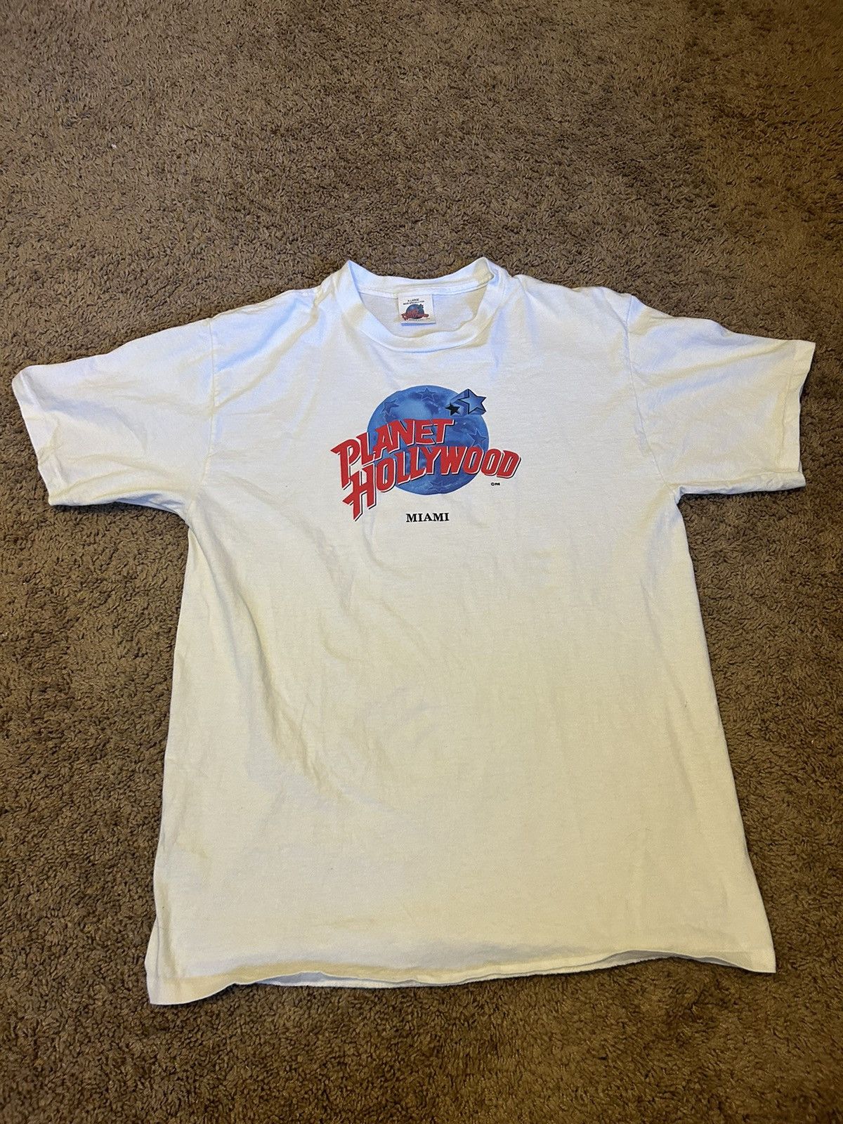 Planet Hollywood Vintage Planet Hollywood Miami white t-shirt Size US XL / EU 56 / 4 - 1 Thumbnail