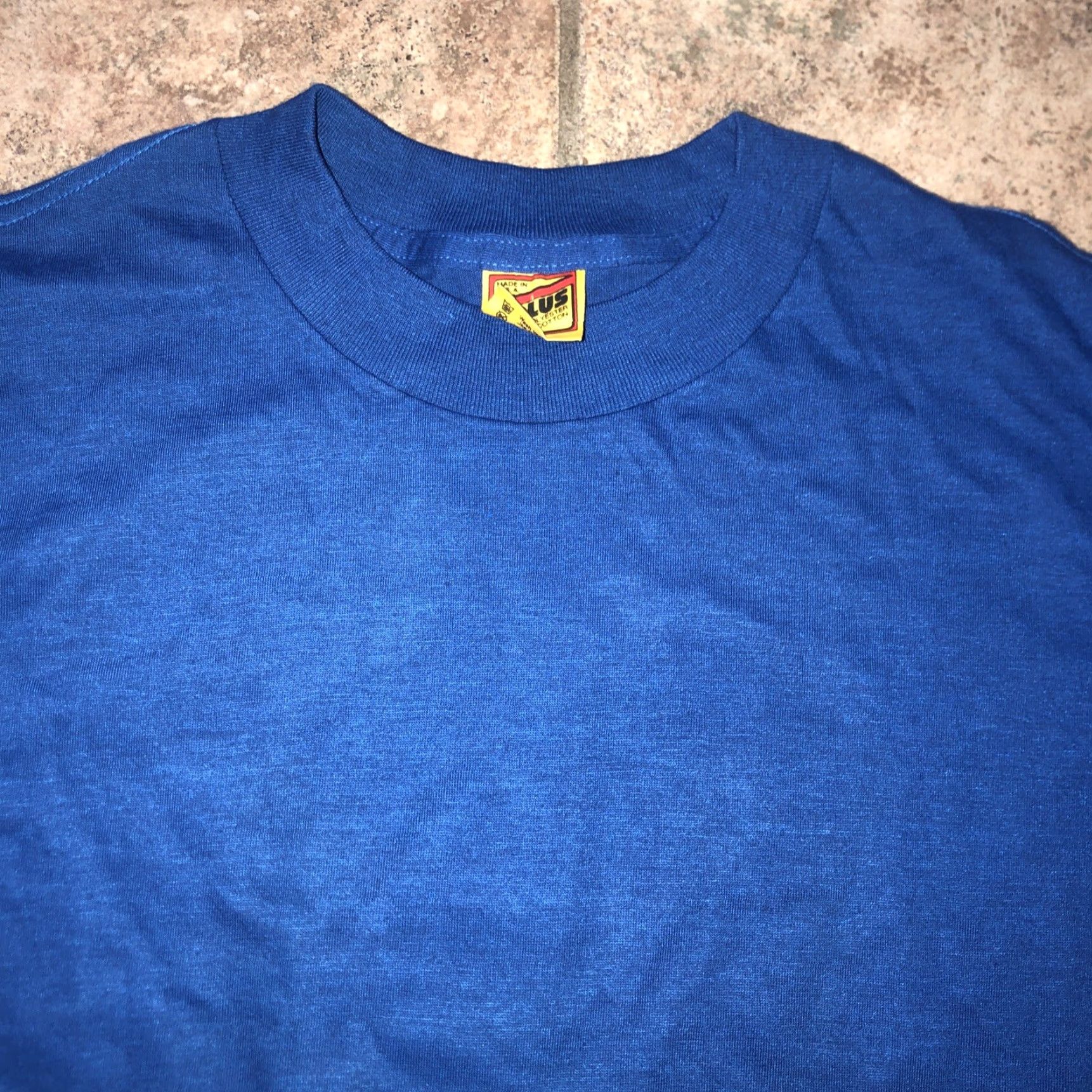 Vintage VTG Single Stitch Tplus Blue Mustang Logo USA MADE T-Shirt Mens Size L Blue Mustang Logo USA Made T-Shirt Mens L Size US L / EU 52-54 / 3 - 3 Thumbnail