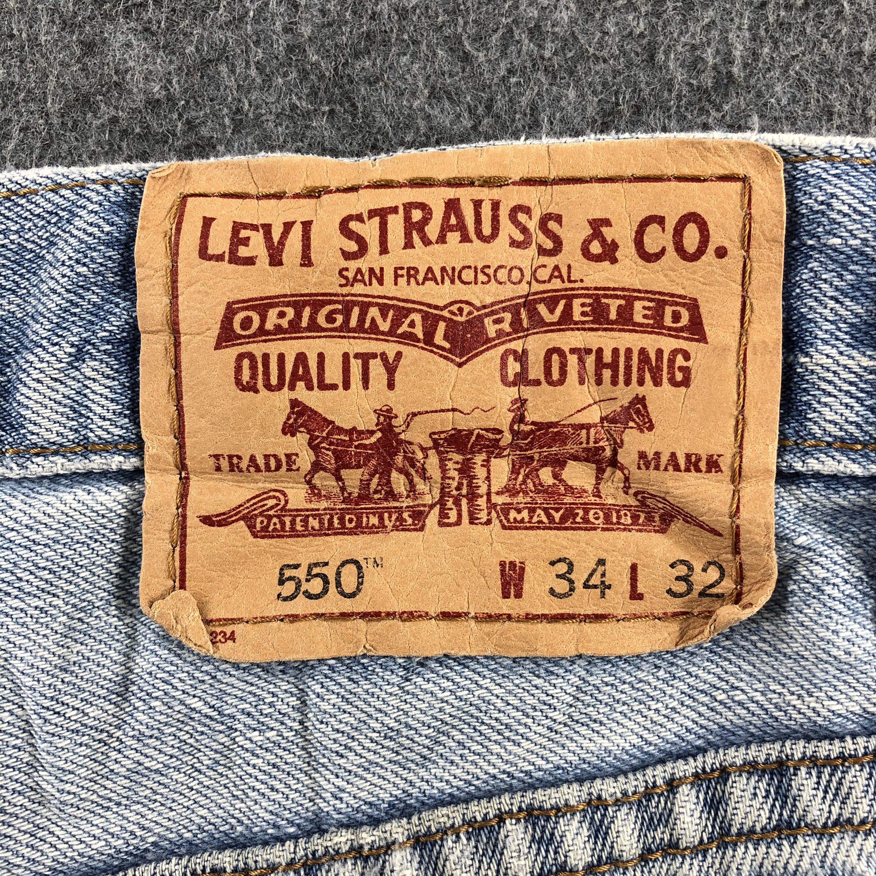 Levi's Vintage Blue Wash Levis 550 Jeans-J2497 Size US 34 / EU 50 - 5 Thumbnail