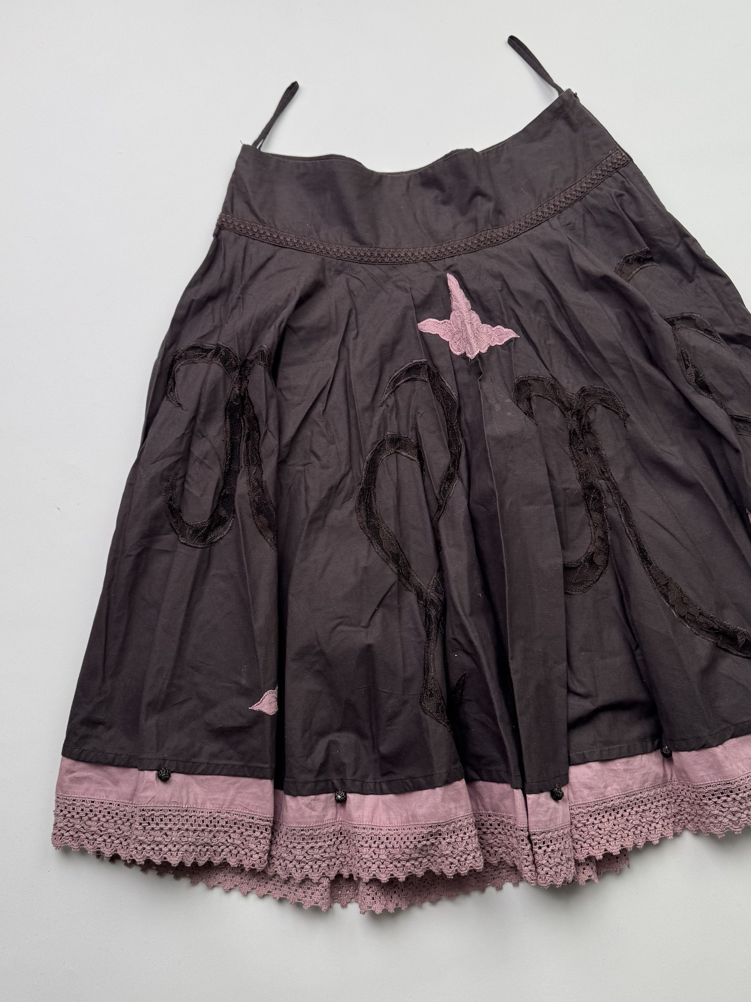 Vintage Vintage Super Flare Skirt B491(V214)E2 Size 27" / US 4 / IT 40 - 2 Thumbnail