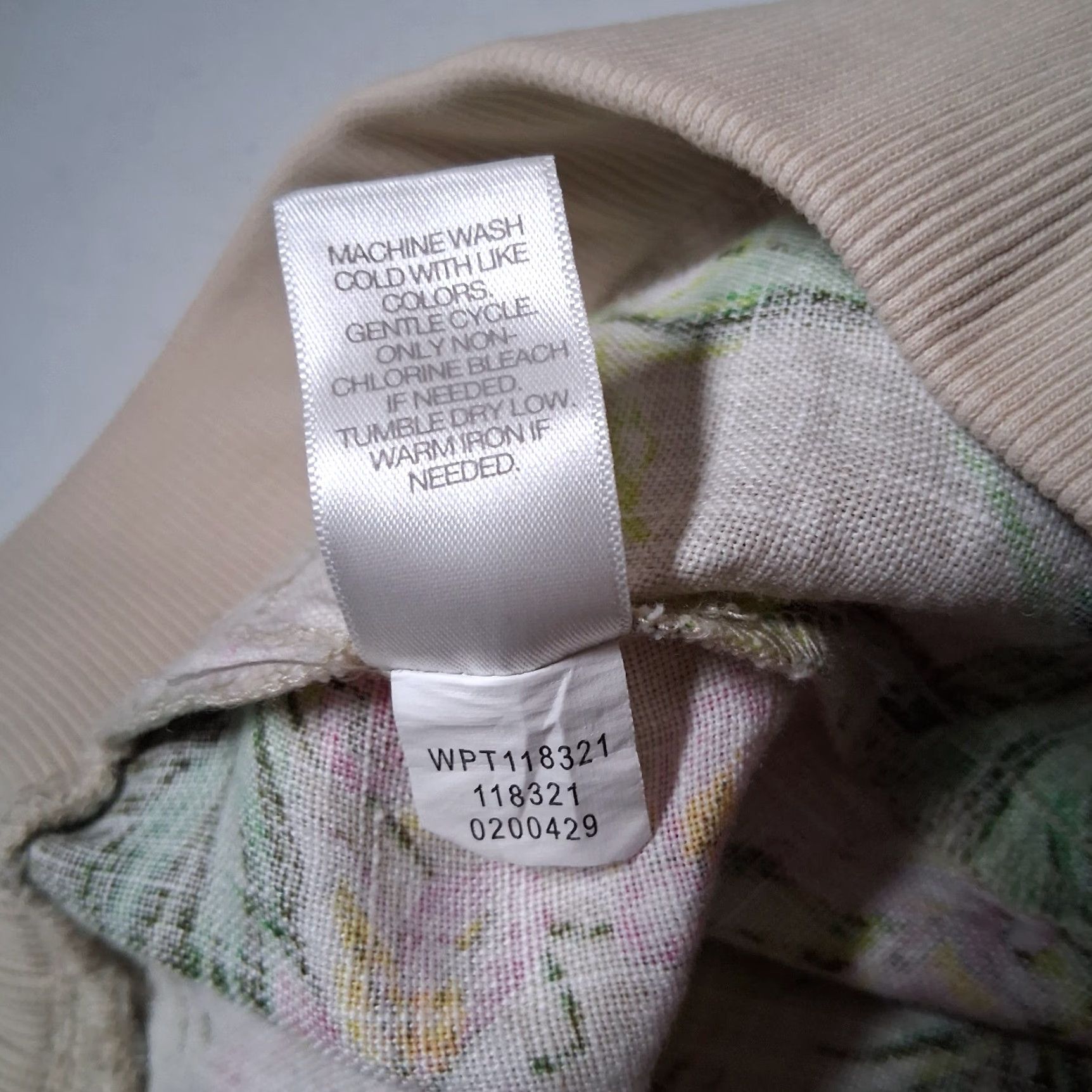 J. Jill J. Jill Love Linen Pants Women S Beige Pink Floral Wide-Leg Cropped Beach Lounge Cropped Linen Pants Summer Spring Beachwear Womens Size 28" / US 6 / IT 42 - 6 Thumbnail