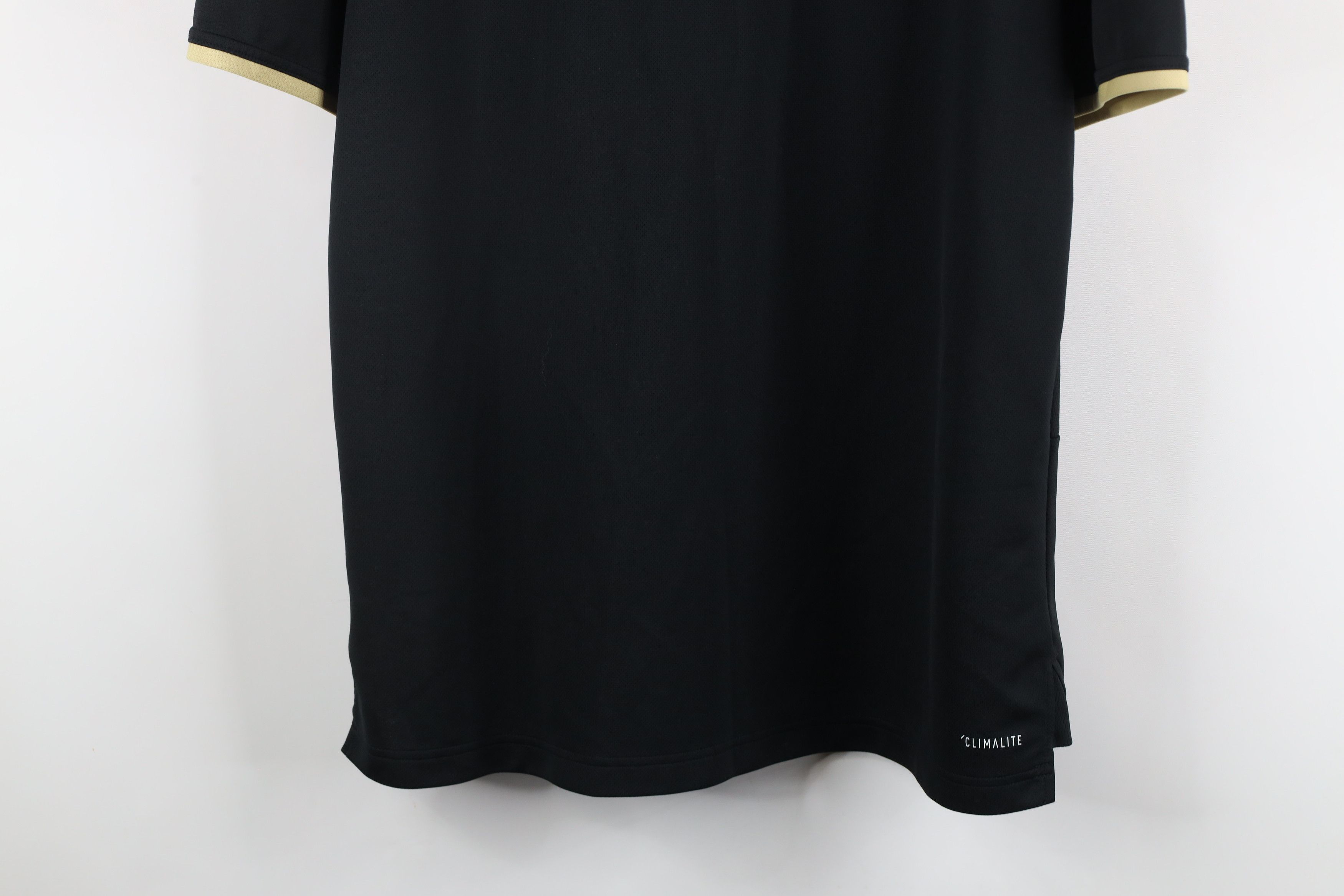 Adidas × Vintage Adidas Wofford University Football Collared Polo Shirt Black Size US XL / EU 56 / 4 - 18 Thumbnail