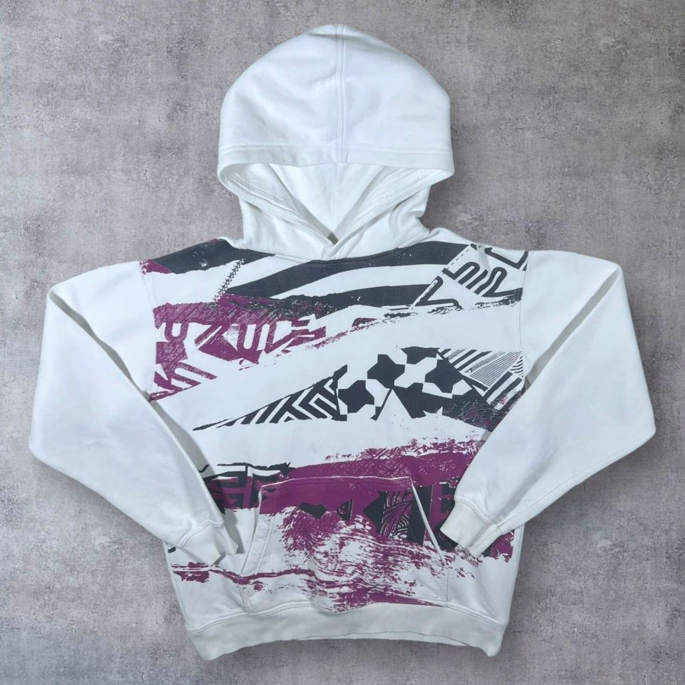 Quiksilver Quiksilver Surfer Skater Y2K All-Over Print Graphic White Hoodie Mens Medium Size US M / EU 48-50 / 2 - 2 Thumbnail
