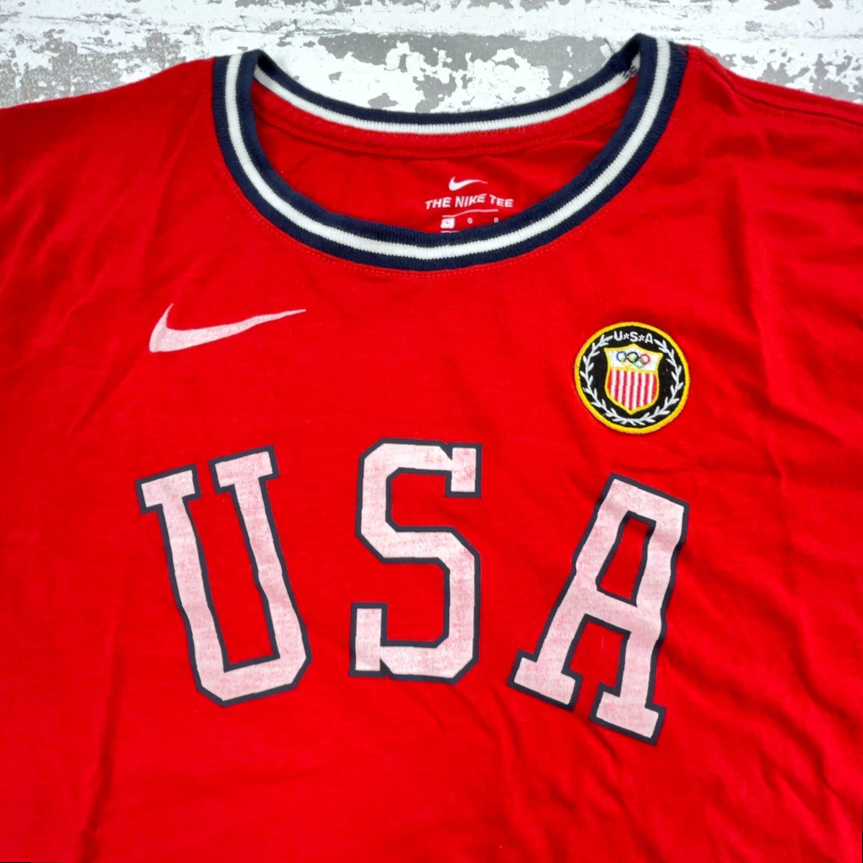 Nike Nike Shirt Women L Red Olympics Team USA Heritage Patch Ladies Soccer Tee Size L / US 10 / IT 46 - 2 Thumbnail
