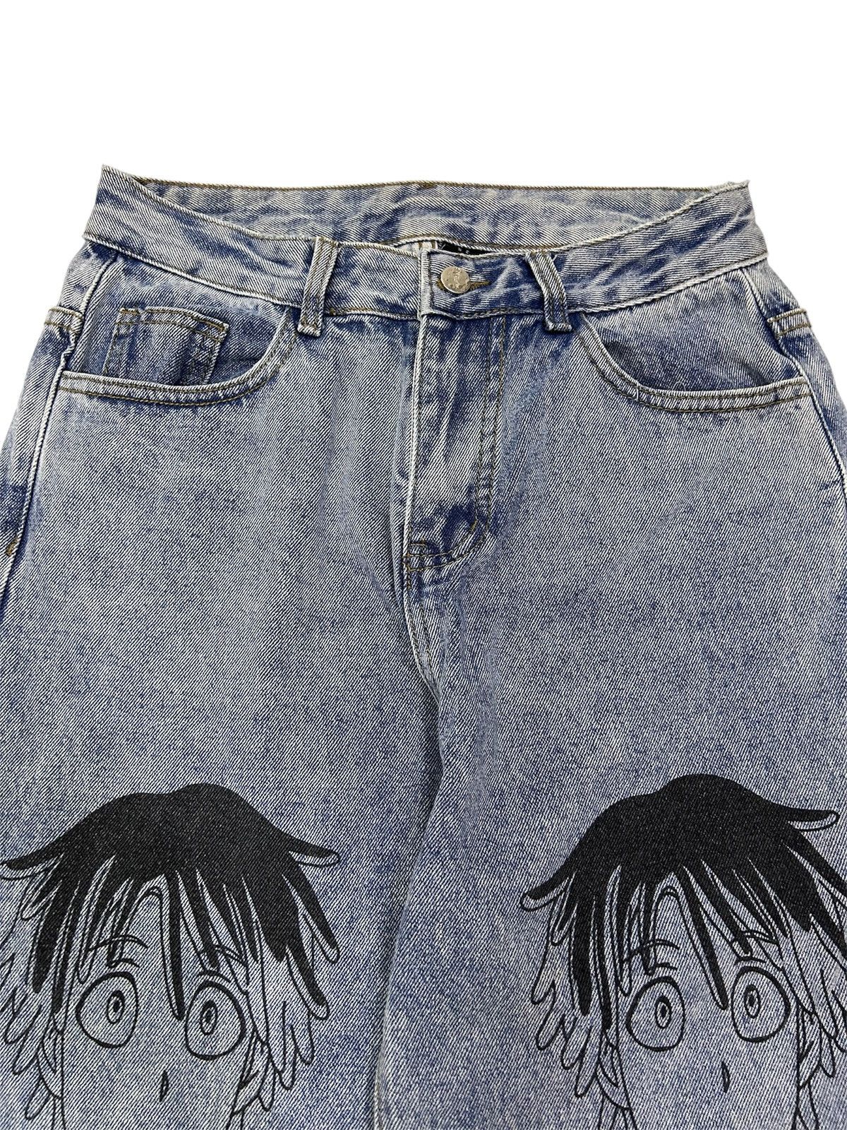 Japanese Brand × Vintage Vintage Anime Wide Leg Streetwear Aesthetic Denim Size US 29 - 3 Thumbnail