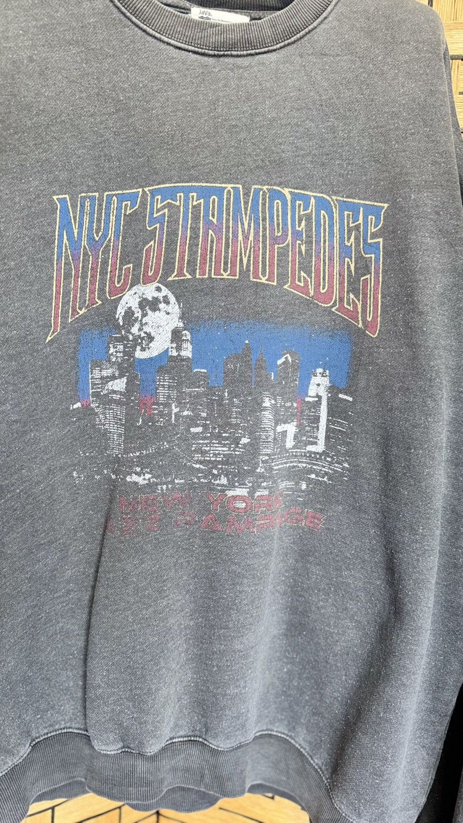 Vintage Vintage Distressed JaVa NYC Stampedes Jazz Rampage Size US XL / EU 56 / 4 - 3 Thumbnail