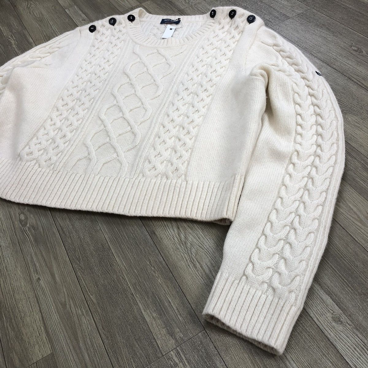 Designer × Saint James Vintage Saint James l"Atelier France Striped Wool Sweater Size US M / EU 48-50 / 2 - 2 Thumbnail