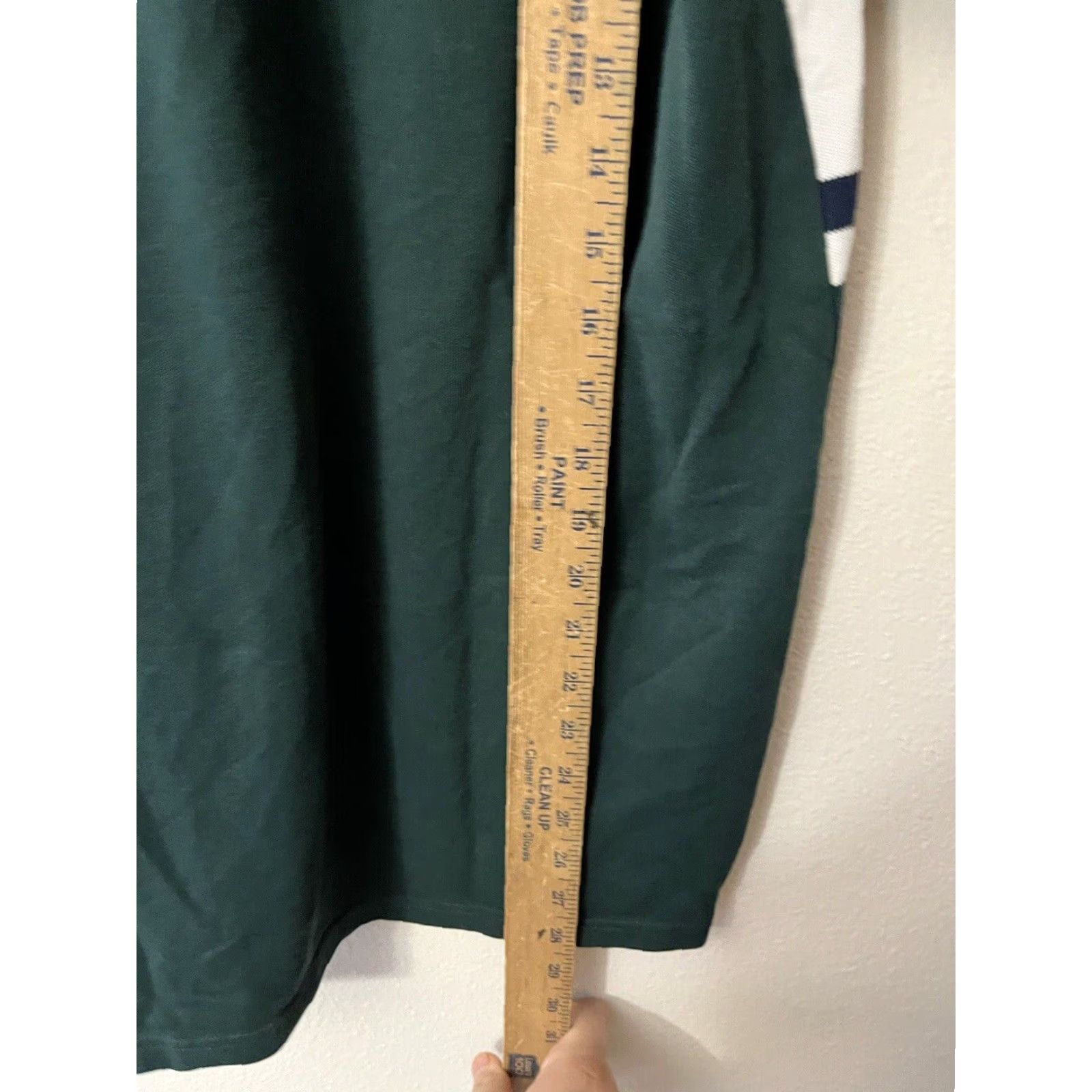 Vintage Louis Philippe Polo Shirt Mens Large Cotton Green White Horizontal Stripe Golf Carded Regular Short Sleeve Size US L / EU 52-54 / 3 - 4 Thumbnail