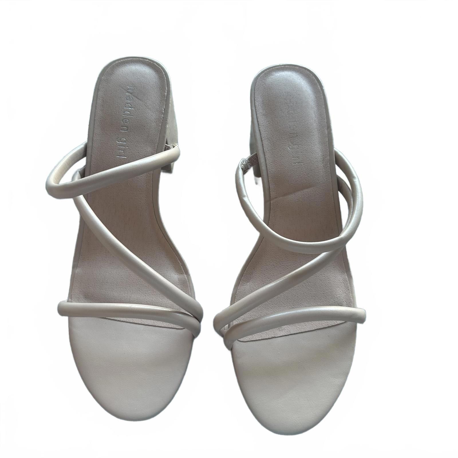 Designer Madden girl Strappy Heeled Sandals 10 Nude Color Size US 10 / IT 40 - 1 Thumbnail