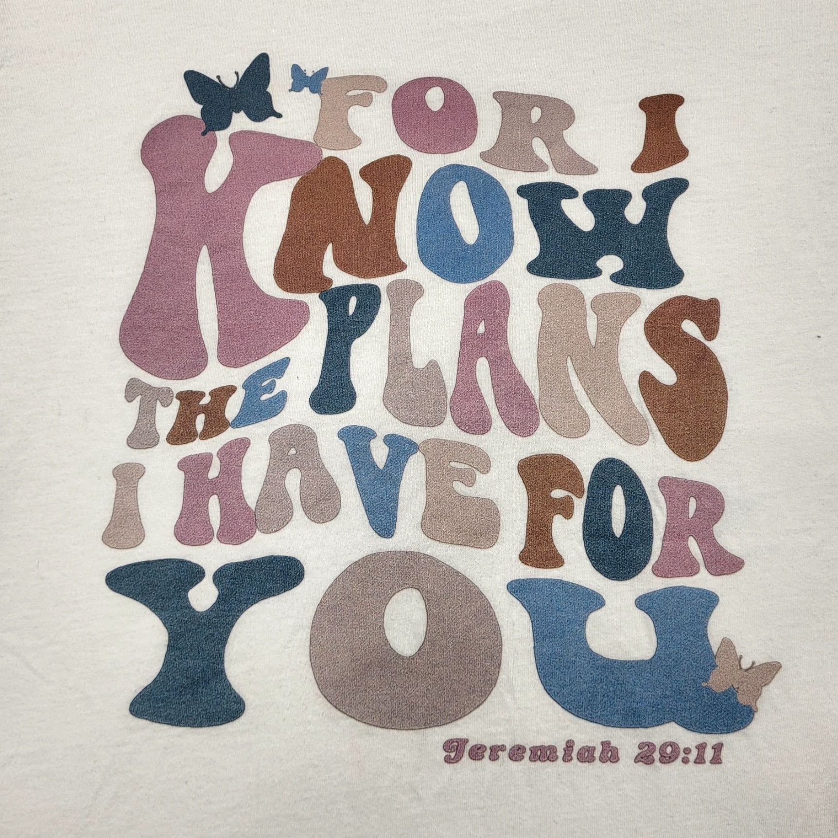 Vintage Canvas Christian Jesus TShirt Large for I Know the Plans I Have for You Jeremiah 29:11, 90s, Graphic Tee, Unisex Adults, Ivory, Short Sleeve, T-Shirt Size US L / EU 52-54 / 3 - 2 Thumbnail