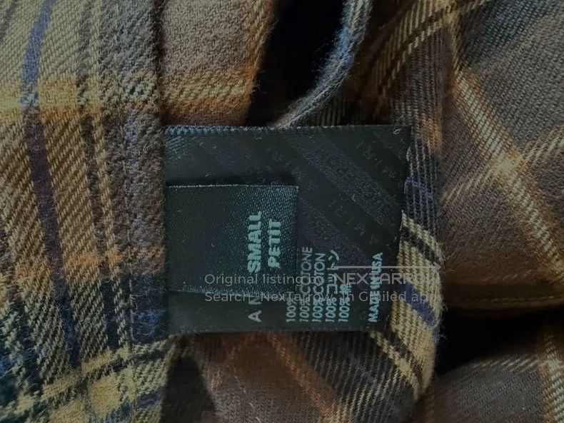Amiri Amiri Plaid Oversize Long Sleeve Shirt Size US S / EU 44-46 / 1 - 5 Thumbnail