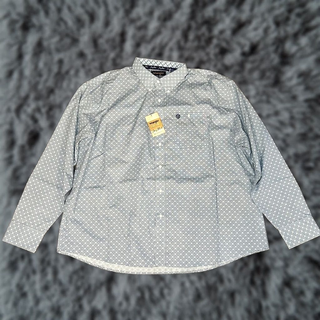Wrangler Wrangler George Strait Collection Shirt Men Western Long Sleeve Button Down Relaxed 3X Size US XXL / EU 58 / 5 - 1 Thumbnail