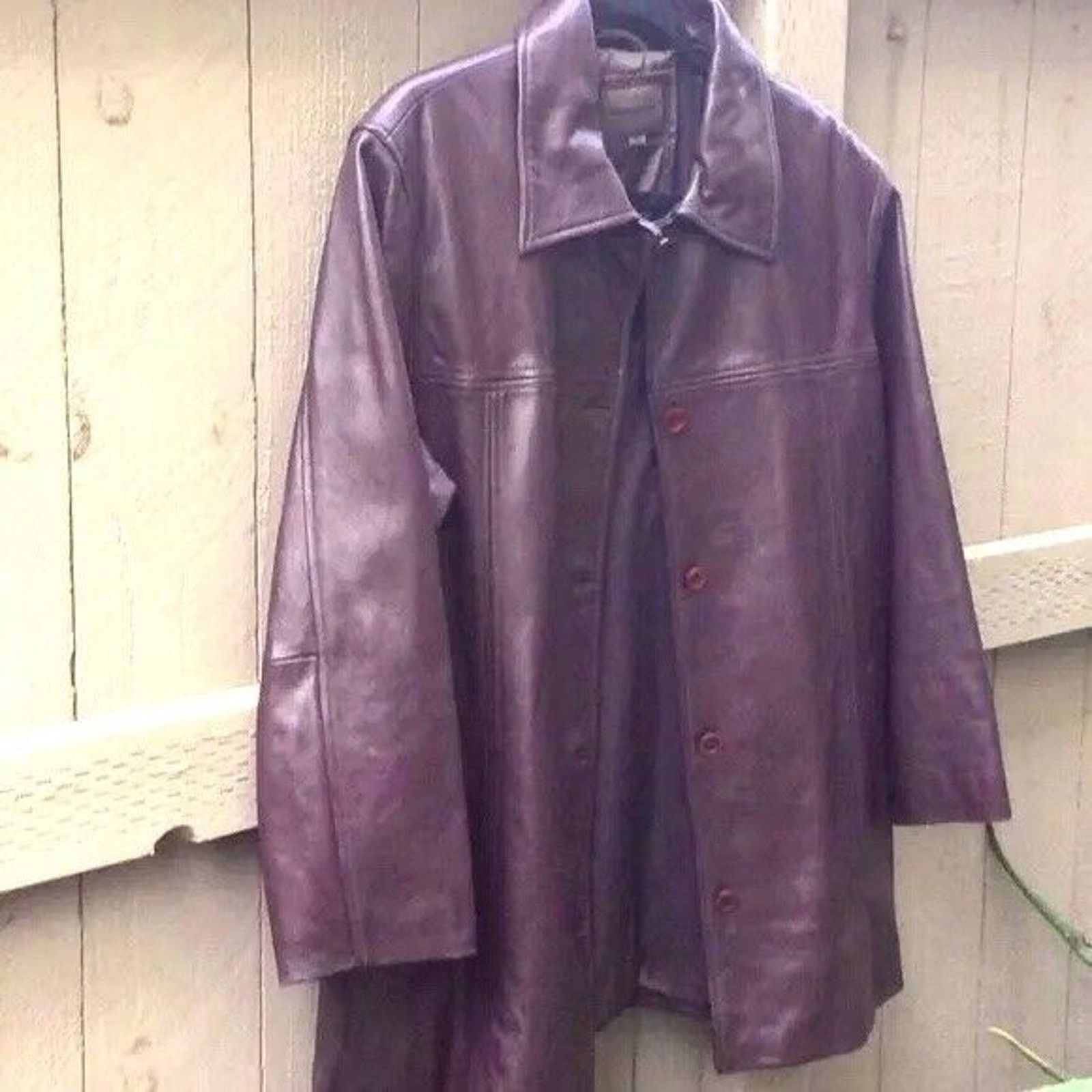 Ladies Leather Jacket Color- Brown/Burgundy Sz-X Large