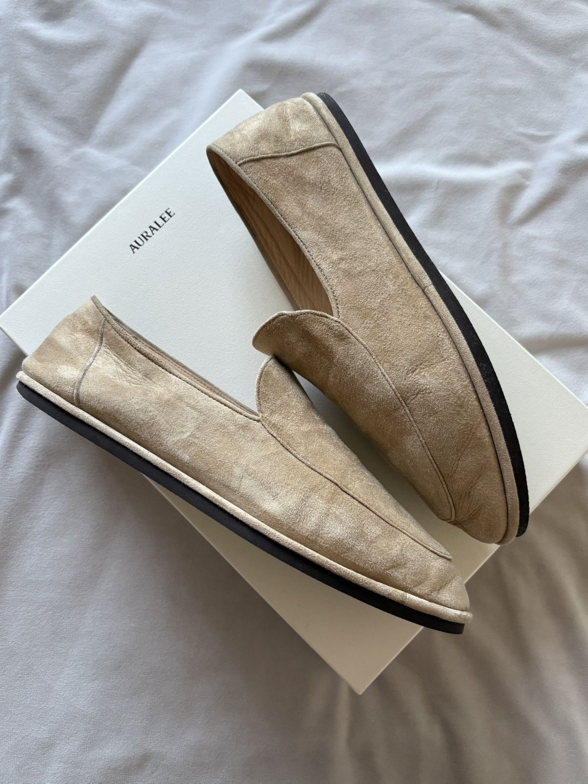 Auralee Soft Lamb Suede Loafers Size US 9.5 / EU 42-43 - 1 Thumbnail