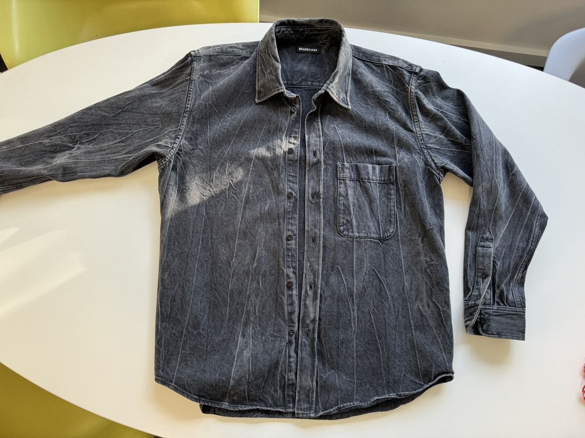 Balenciaga Black Denim Jacket
