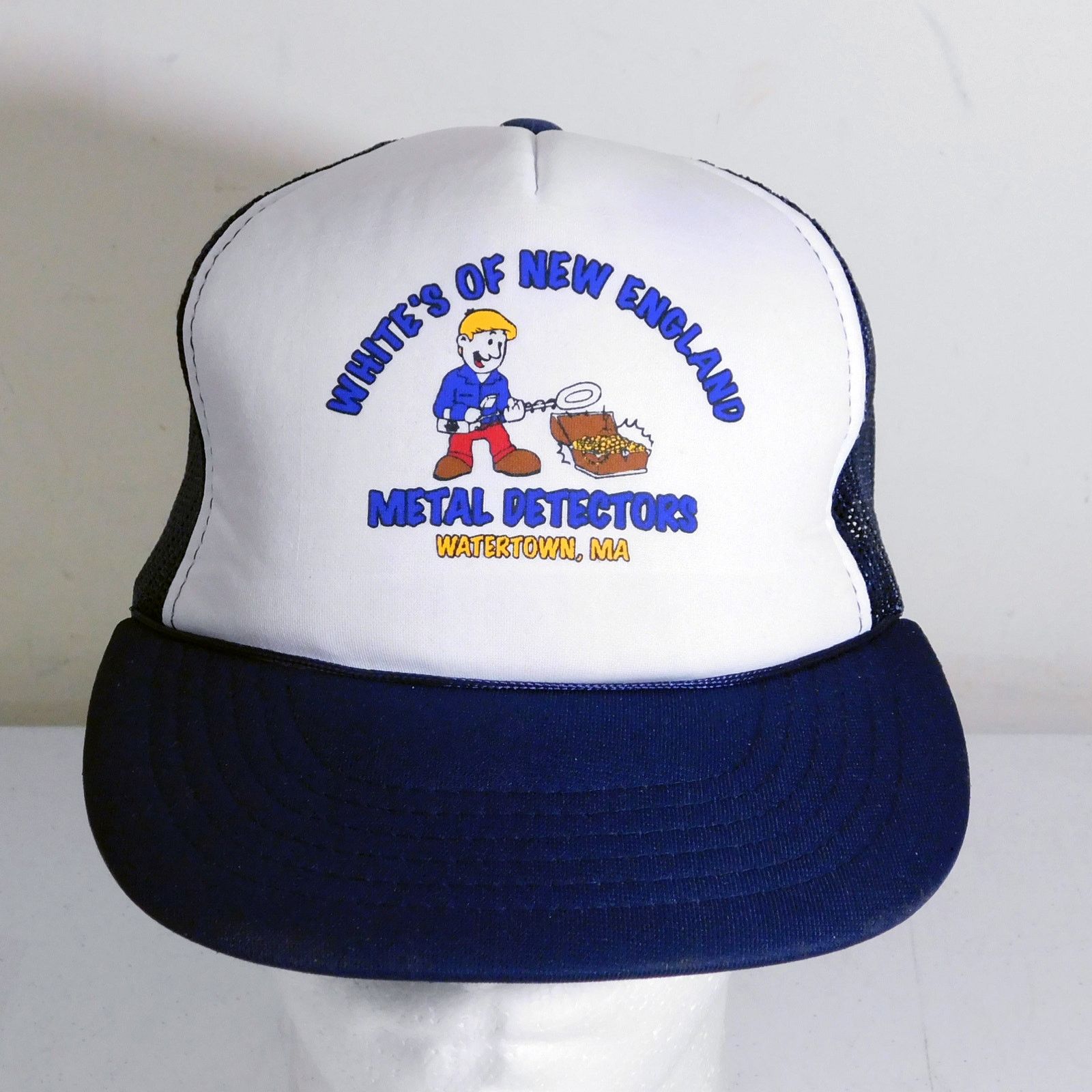 Yupong White's New England Metal Detectors Trucker Hat Watertown MA Size ONE SIZE - 1 Thumbnail